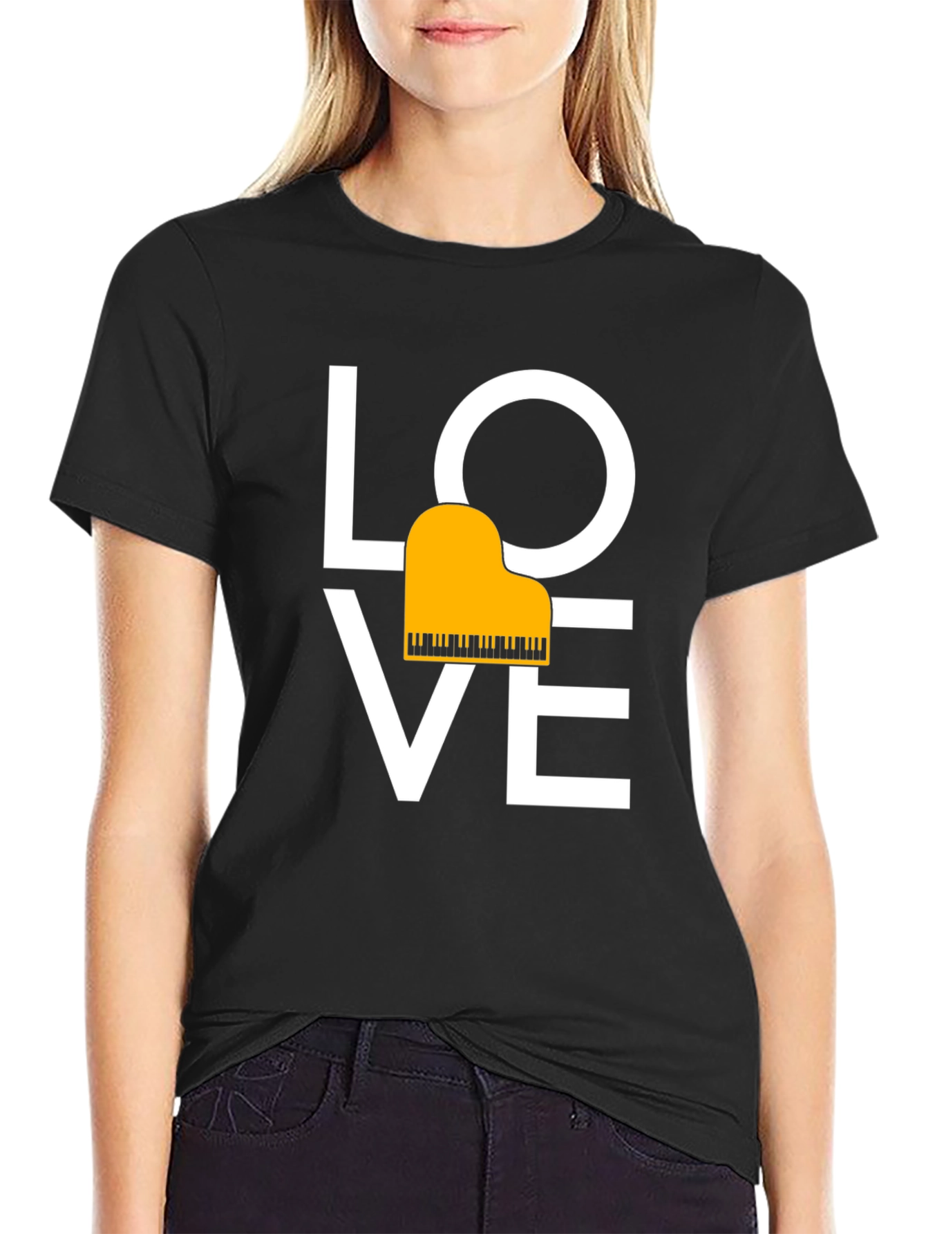 Love Piano T-Shirt - Musical Passion Tee