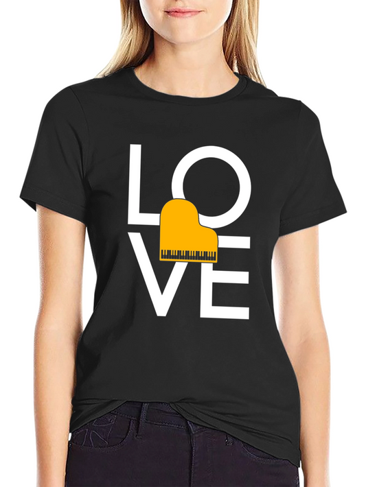 Love Piano T-Shirt - Musical Passion Tee