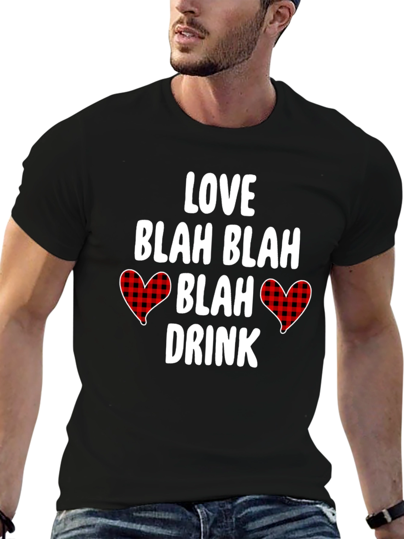Love Blah Blah Valentines Graphic Tee