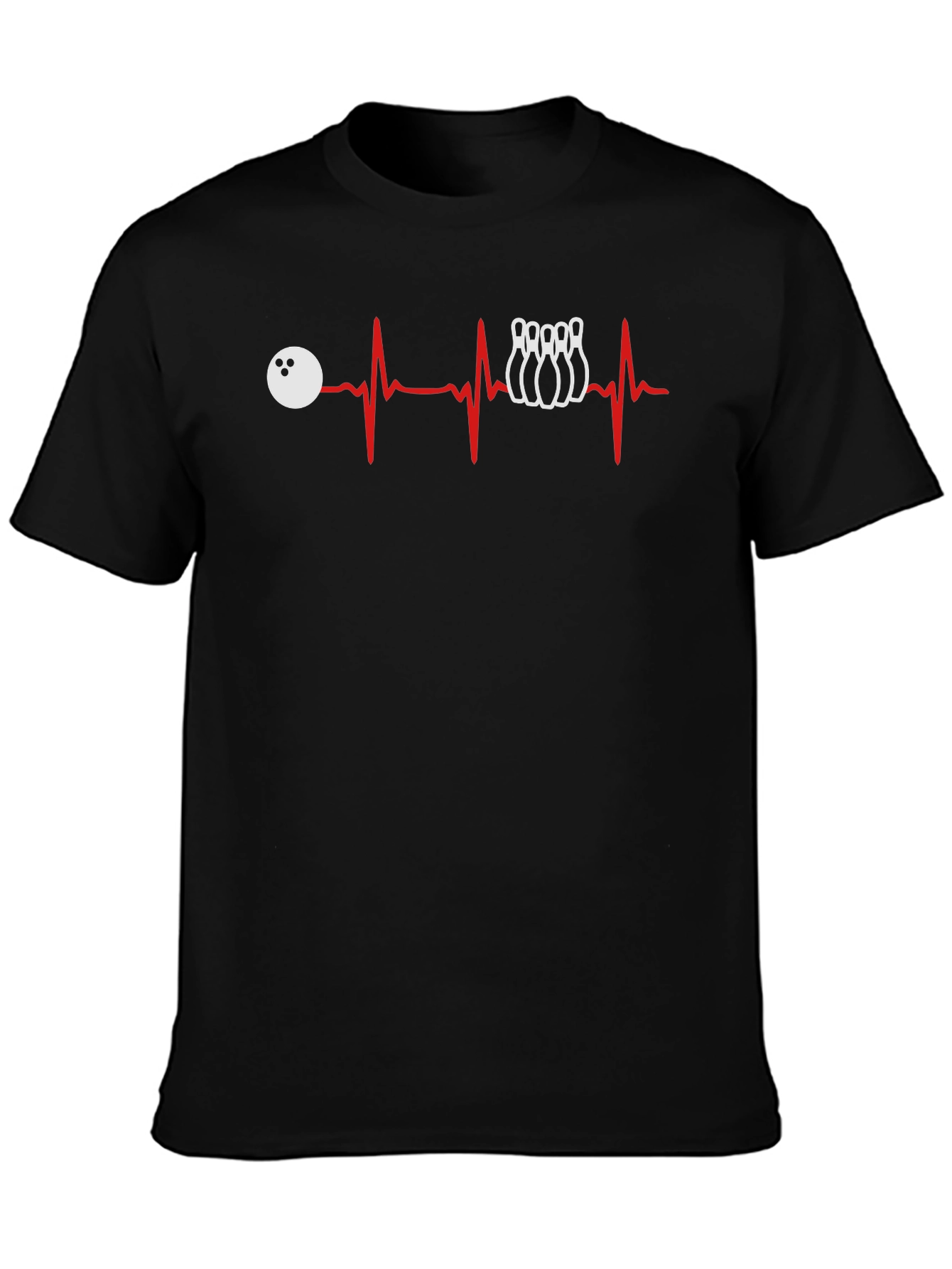 Bowling Heartbeat T-Shirt - Strike Lover Tee