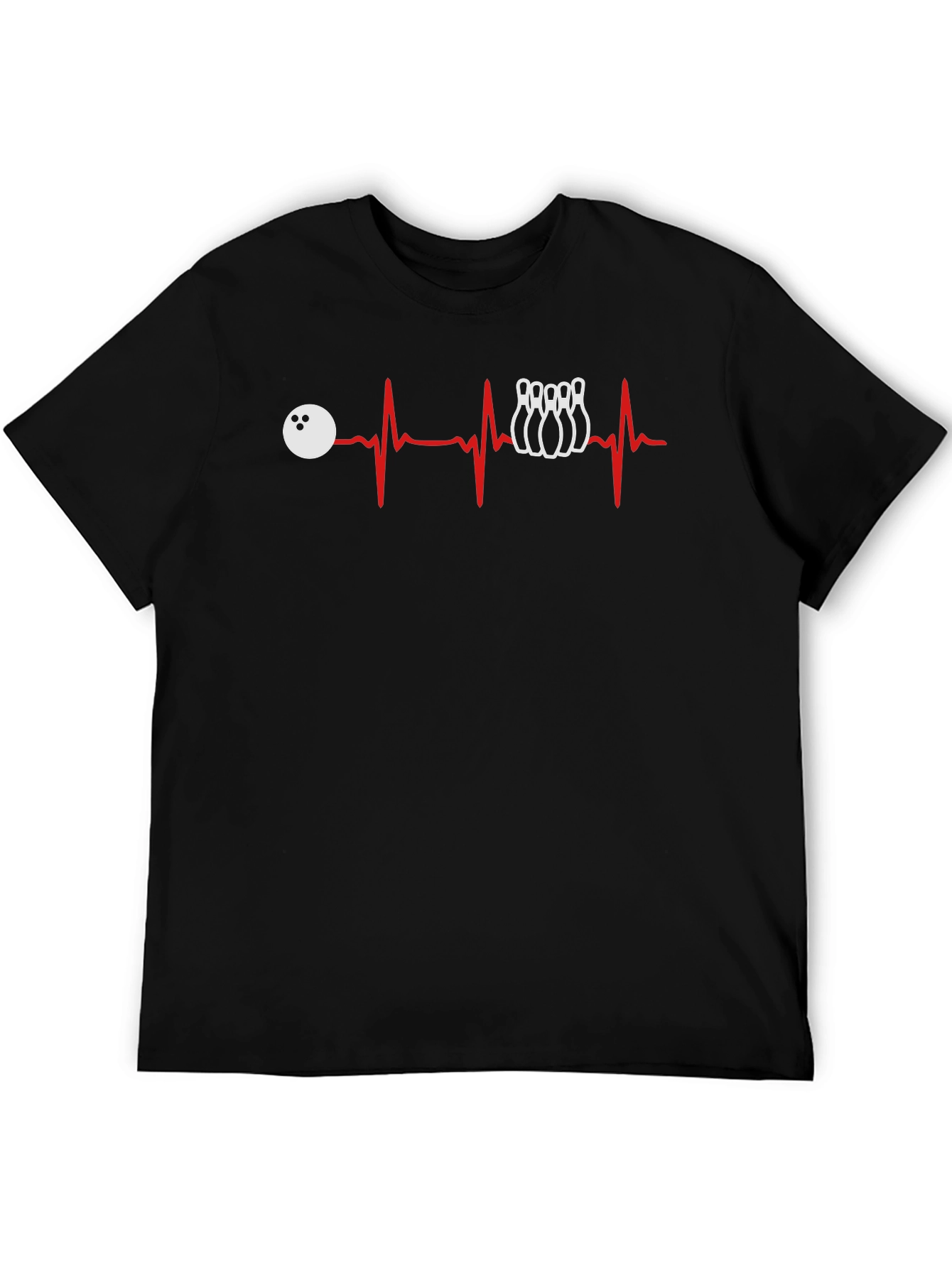 Bowling Heartbeat T-Shirt - Strike Lover Tee