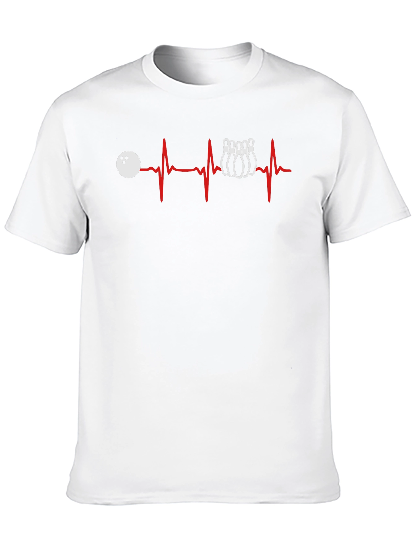 Bowling Heartbeat T-Shirt - Strike Lover Tee
