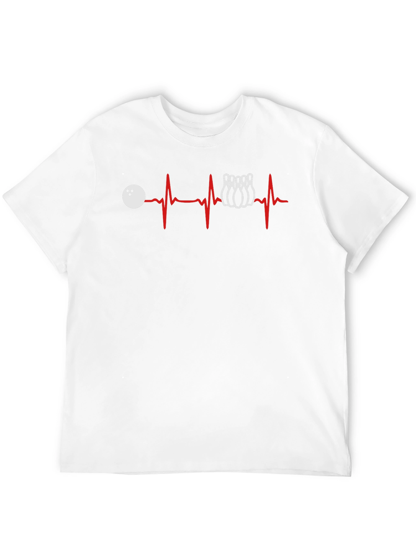 Bowling Heartbeat T-Shirt - Strike Lover Tee