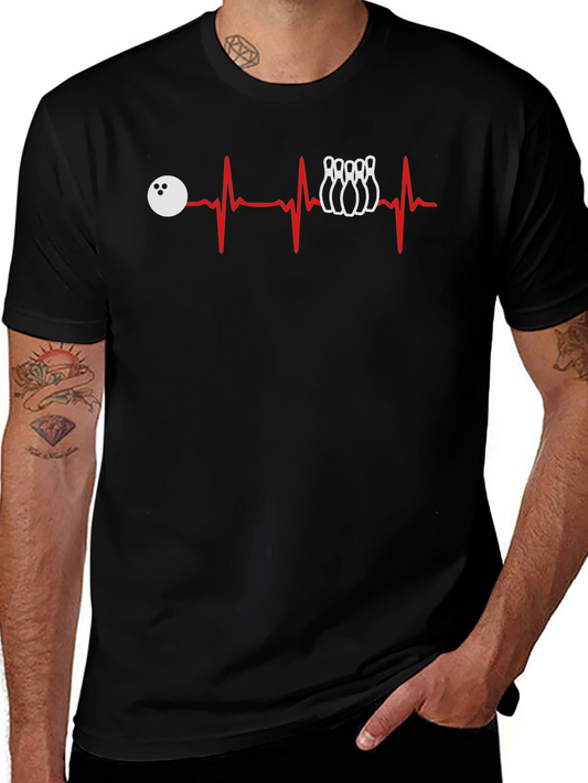 Bowling Heartbeat T-Shirt - Strike Lover Tee