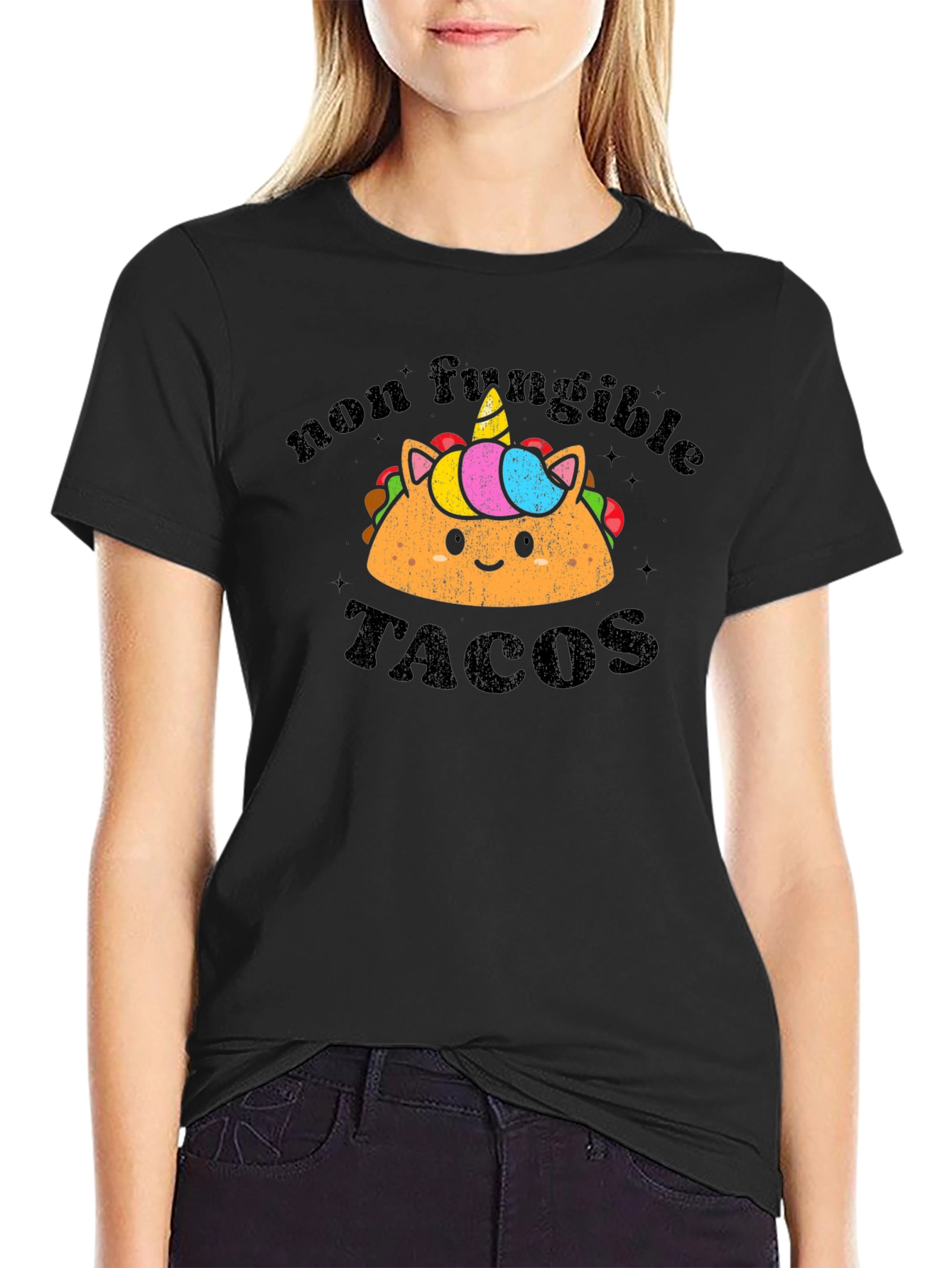 Non Fungible Tacos Black T-Shirt