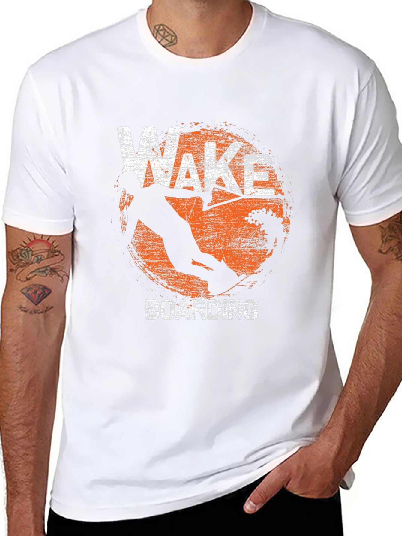 Wakeboarding Graphic Print Tee