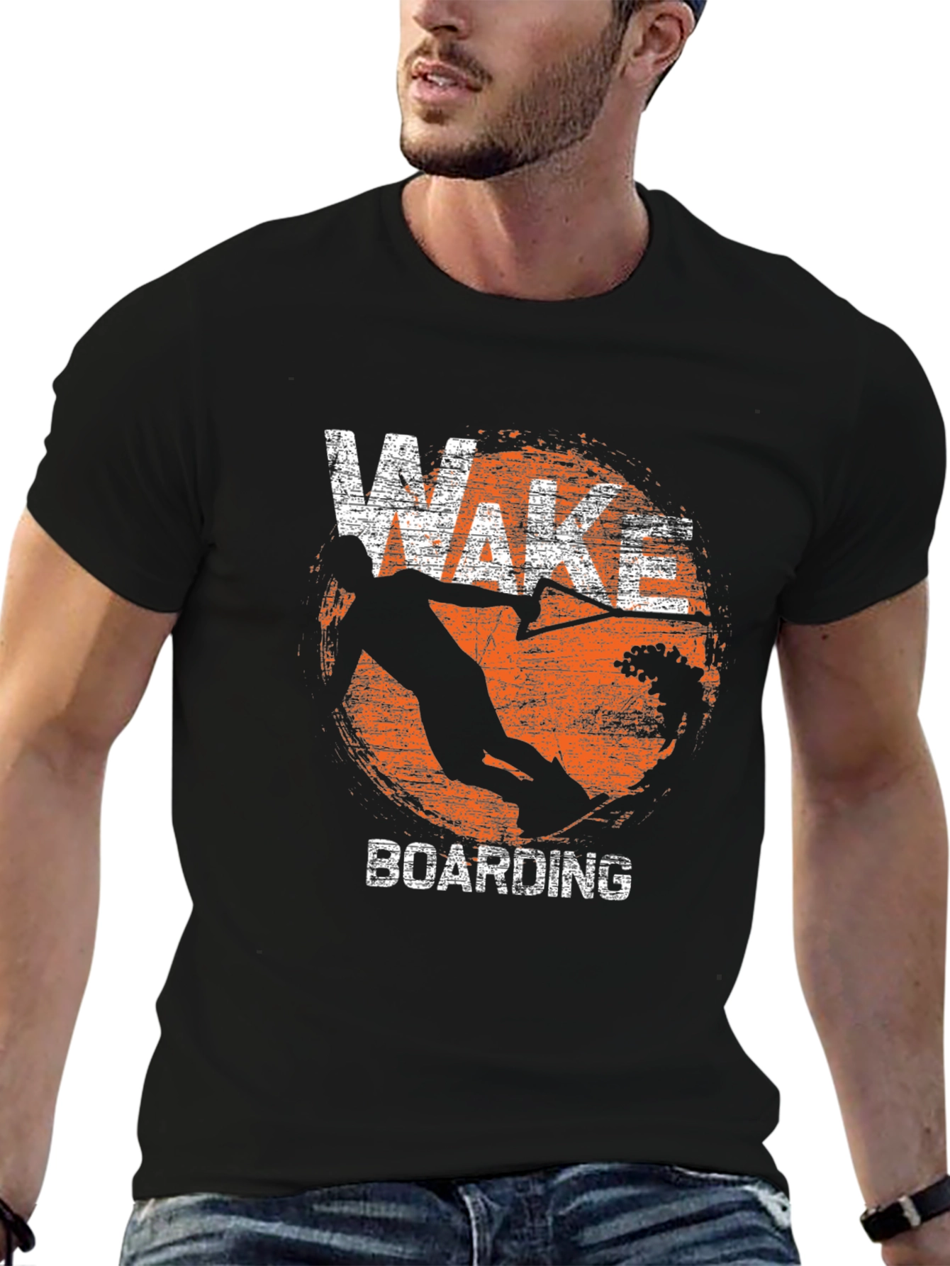 Wakeboarding Graphic Print Tee