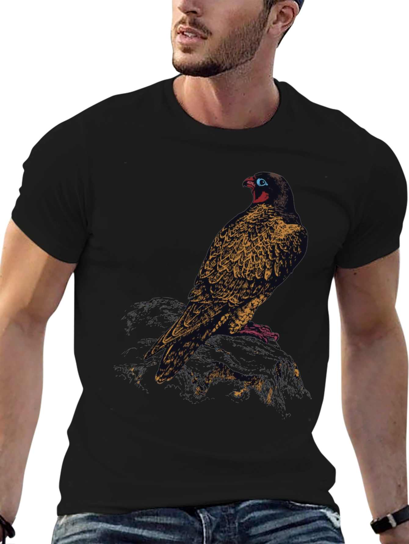Raven Graphic Black T-Shirt
