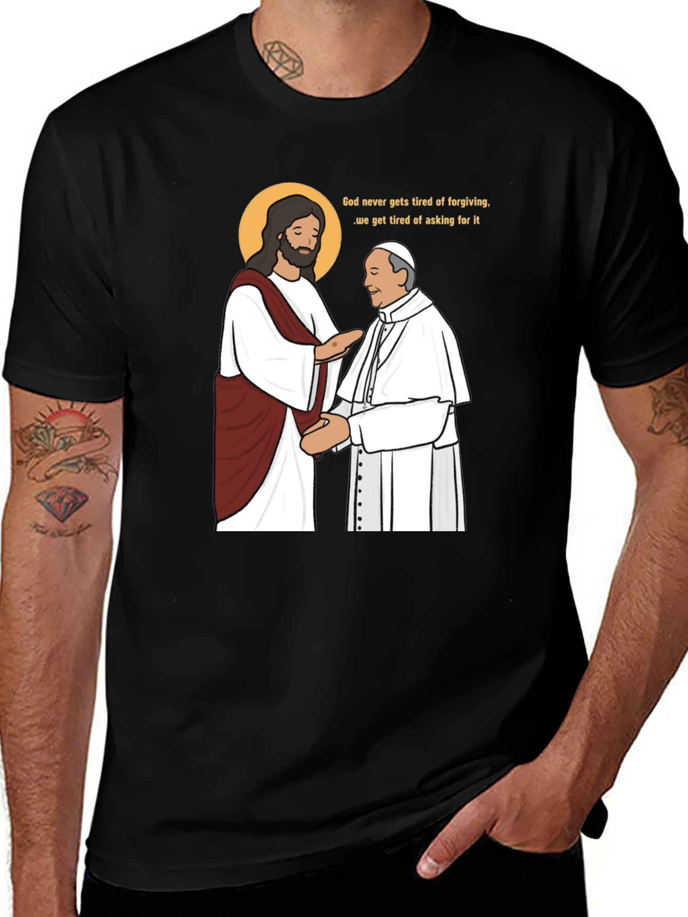 God Forgives Funny T-Shirt