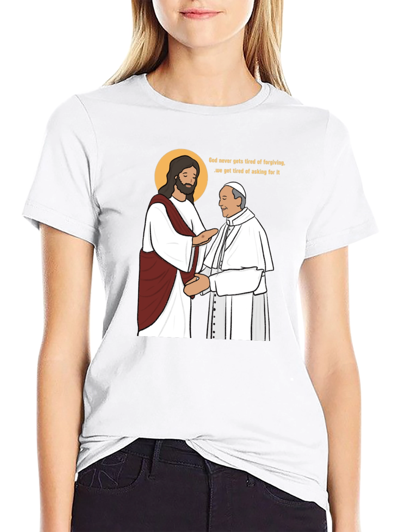 God Forgives Funny T-Shirt