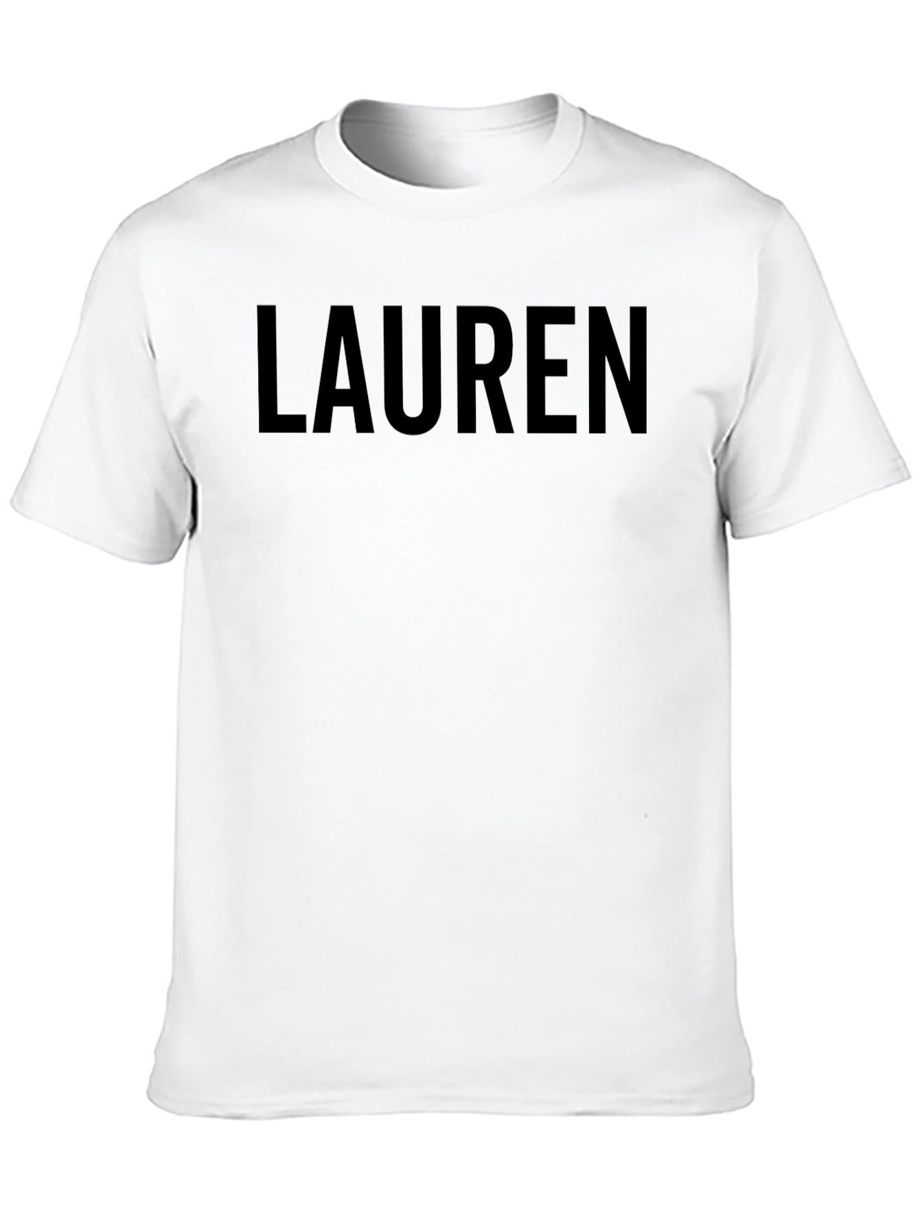 Personalized Lauren Black T-Shirt