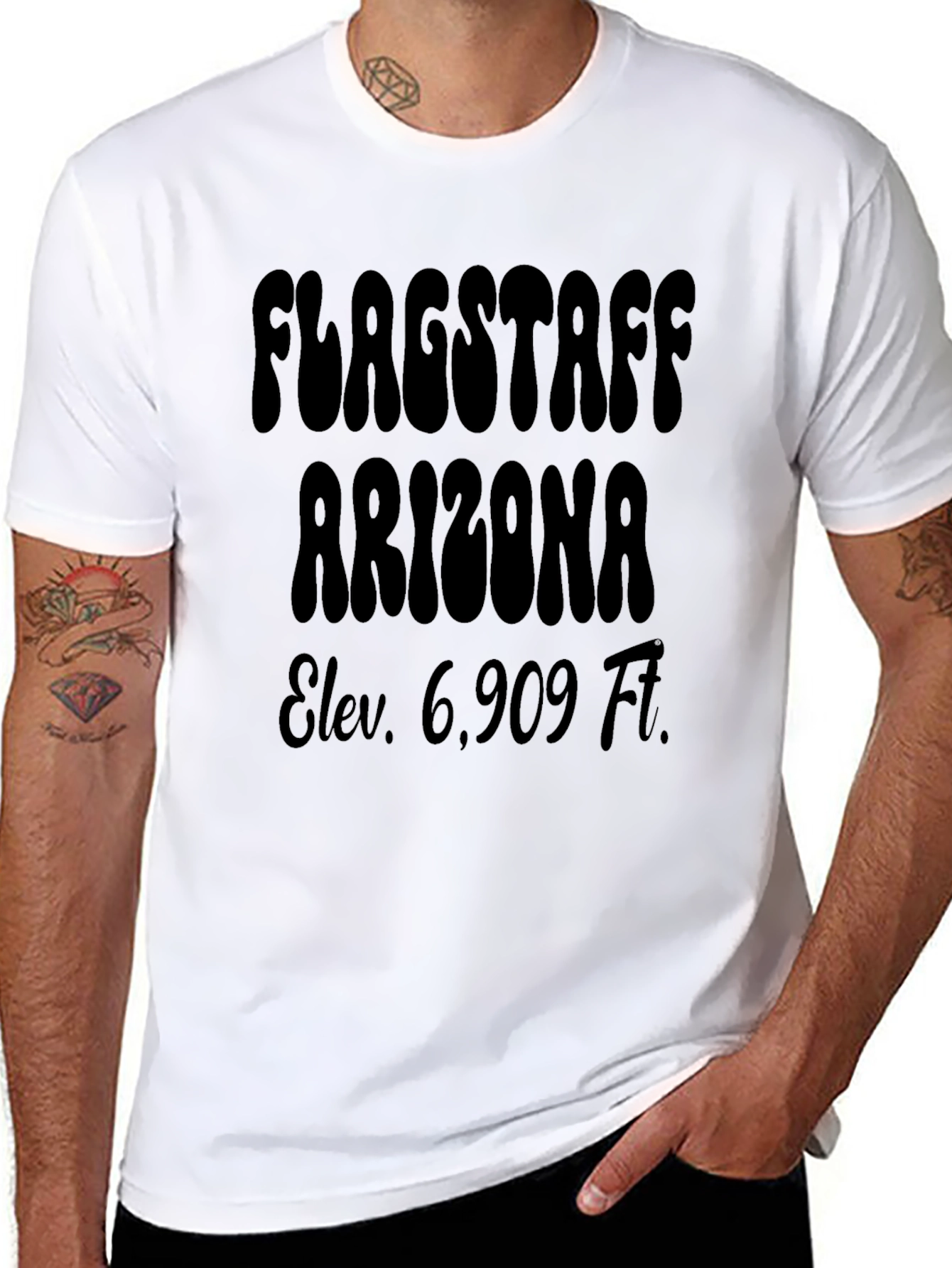 Flagstaff Arizona Elev. 6909 Ft. T-Shirt