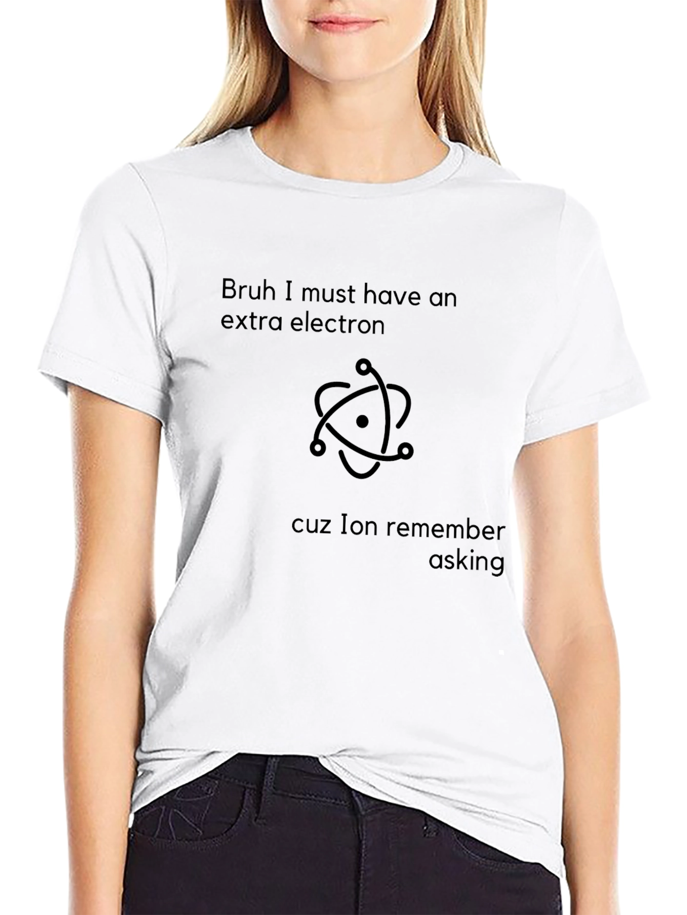 Bruh Extra Electron Graphic Tee - Sarcastic Science Shirt