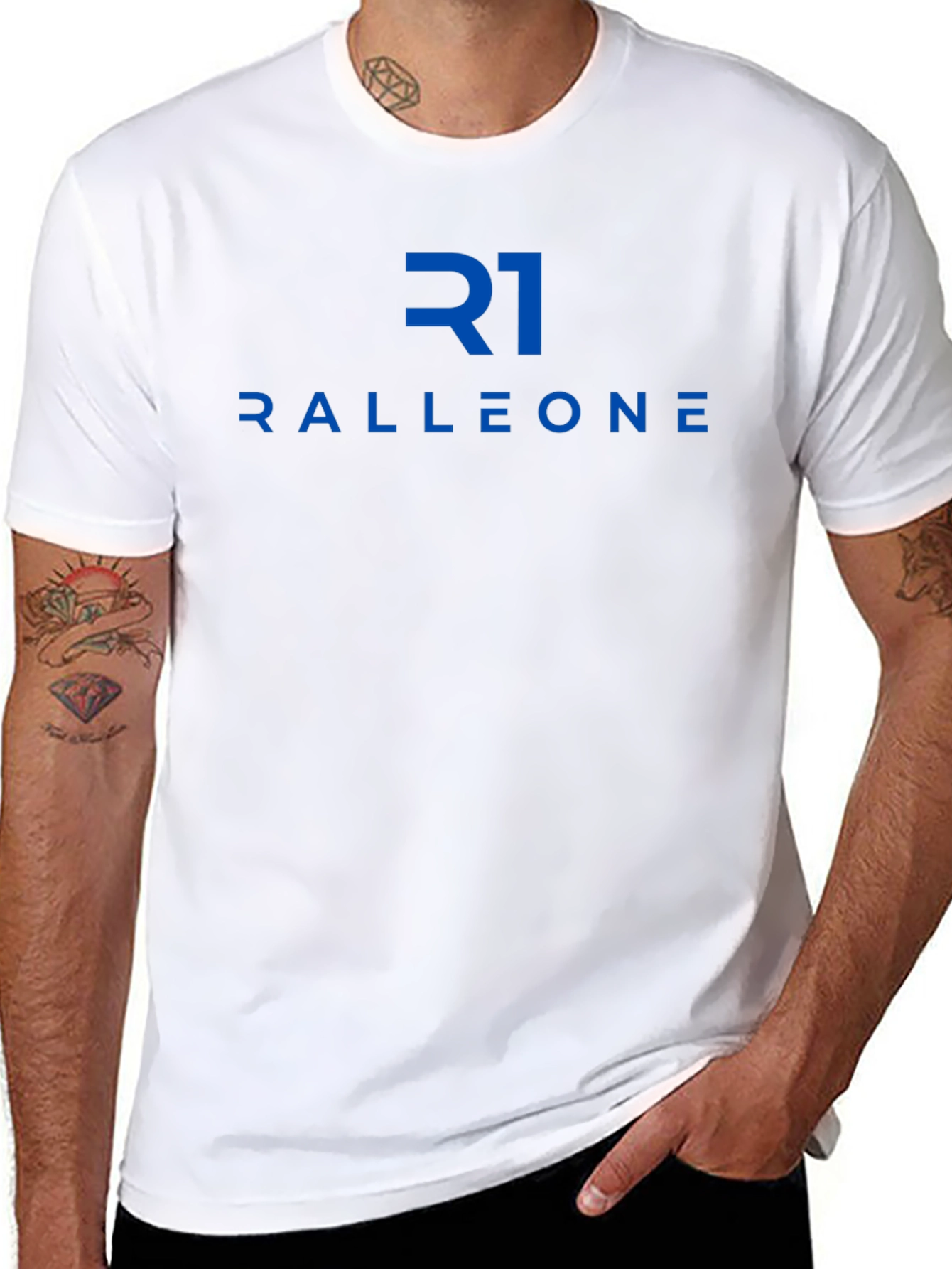 Ralleone R1 Black Graphic Tee