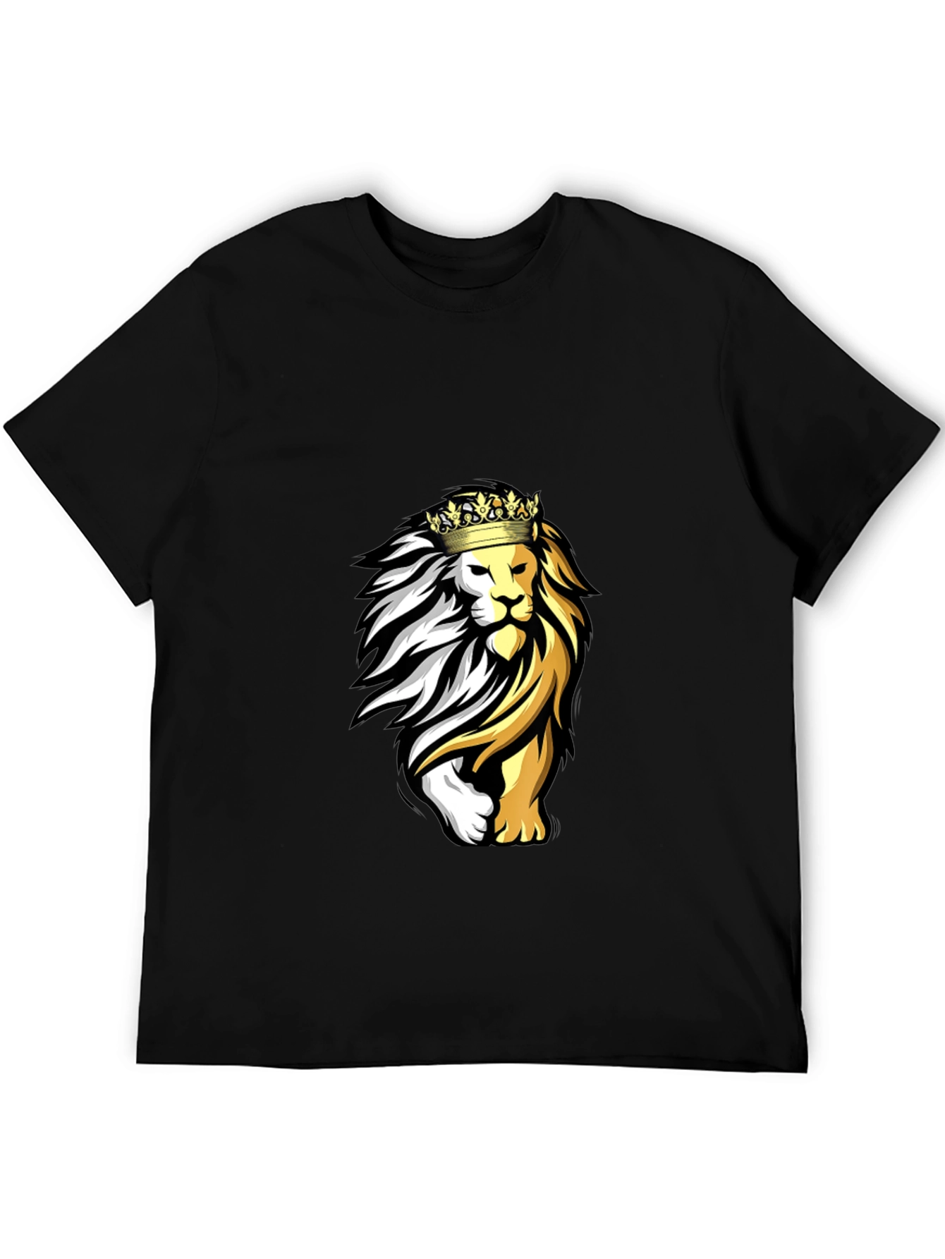 Lion Crown Graphic Black T-Shirt