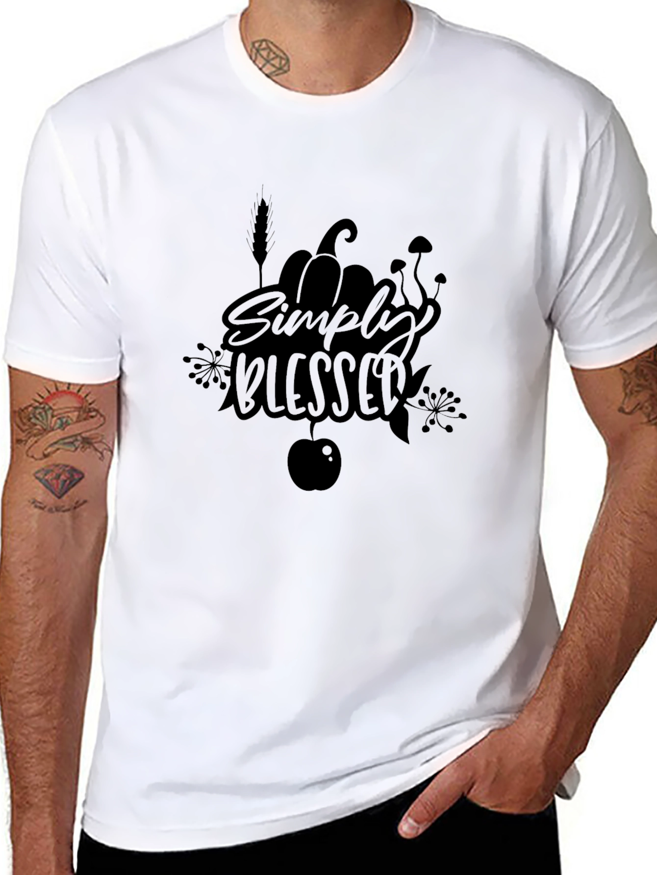 Simply Blessed Black T-Shirt