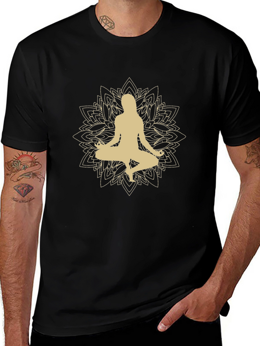Yoga Mandala Graphic T-Shirt