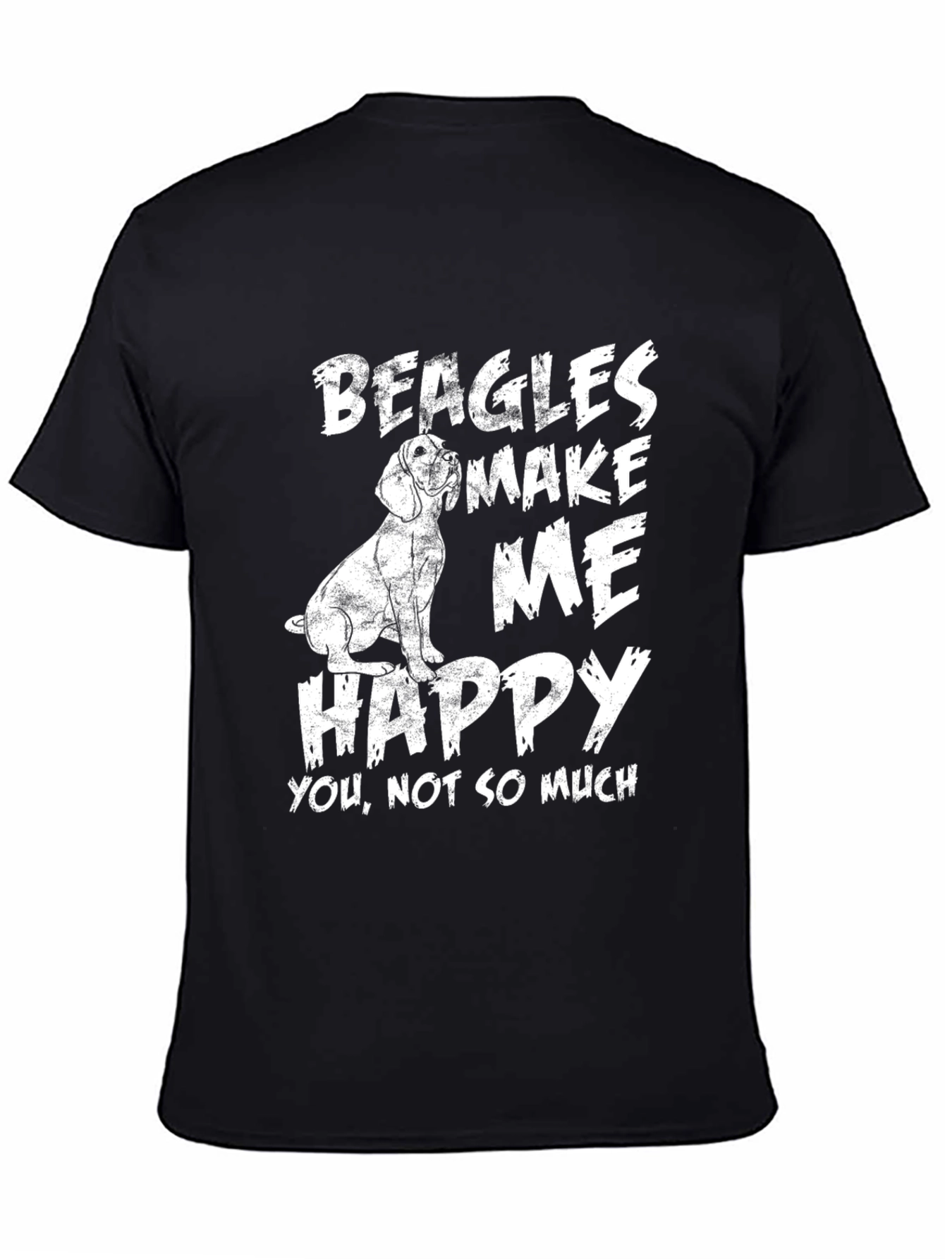Beagles Make Me Happy Graphic T-Shirt