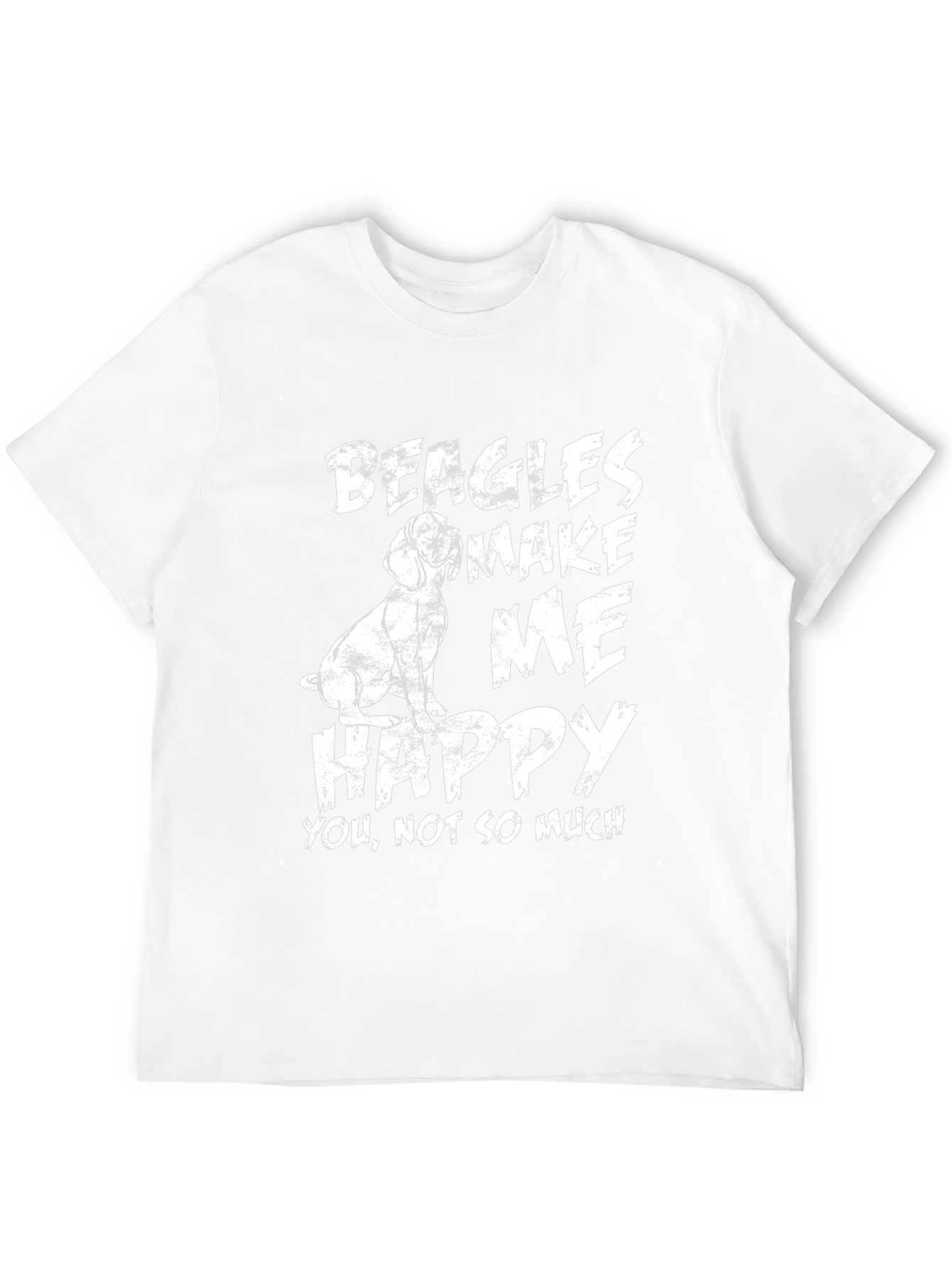 Beagles Make Me Happy Graphic T-Shirt