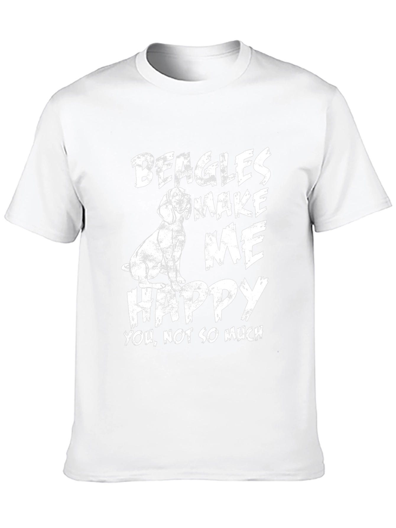 Beagles Make Me Happy Graphic T-Shirt