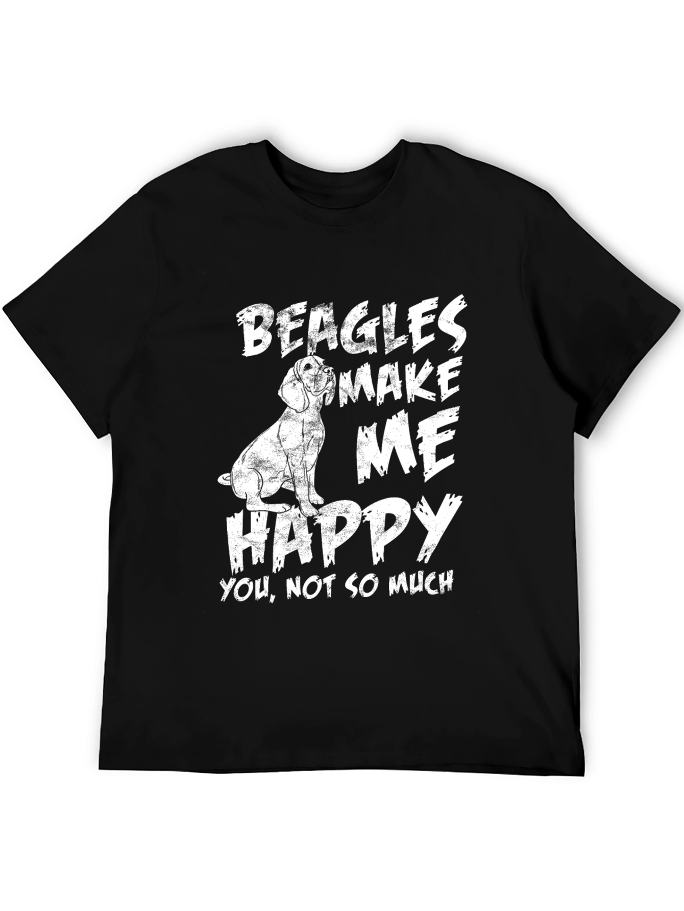 Beagles Make Me Happy Graphic T-Shirt