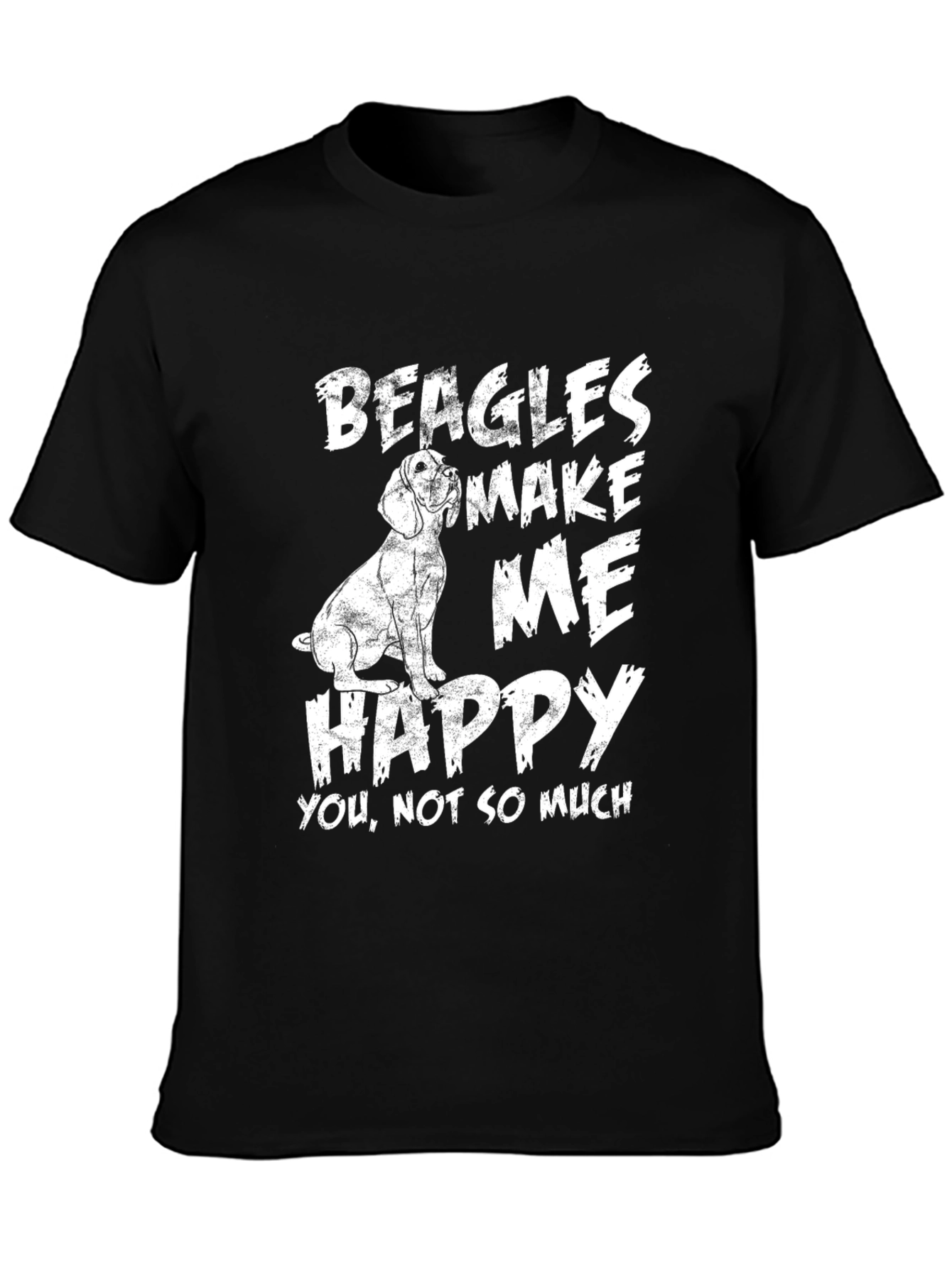 Beagles Make Me Happy Graphic T-Shirt