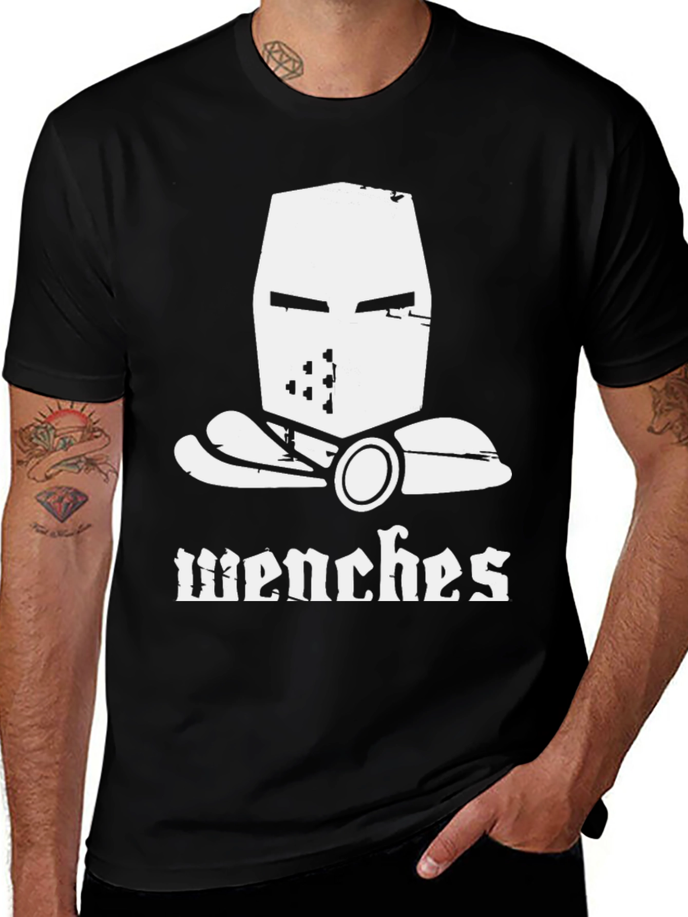 Wenches T-Shirt - Medieval Knight Graphic Tee