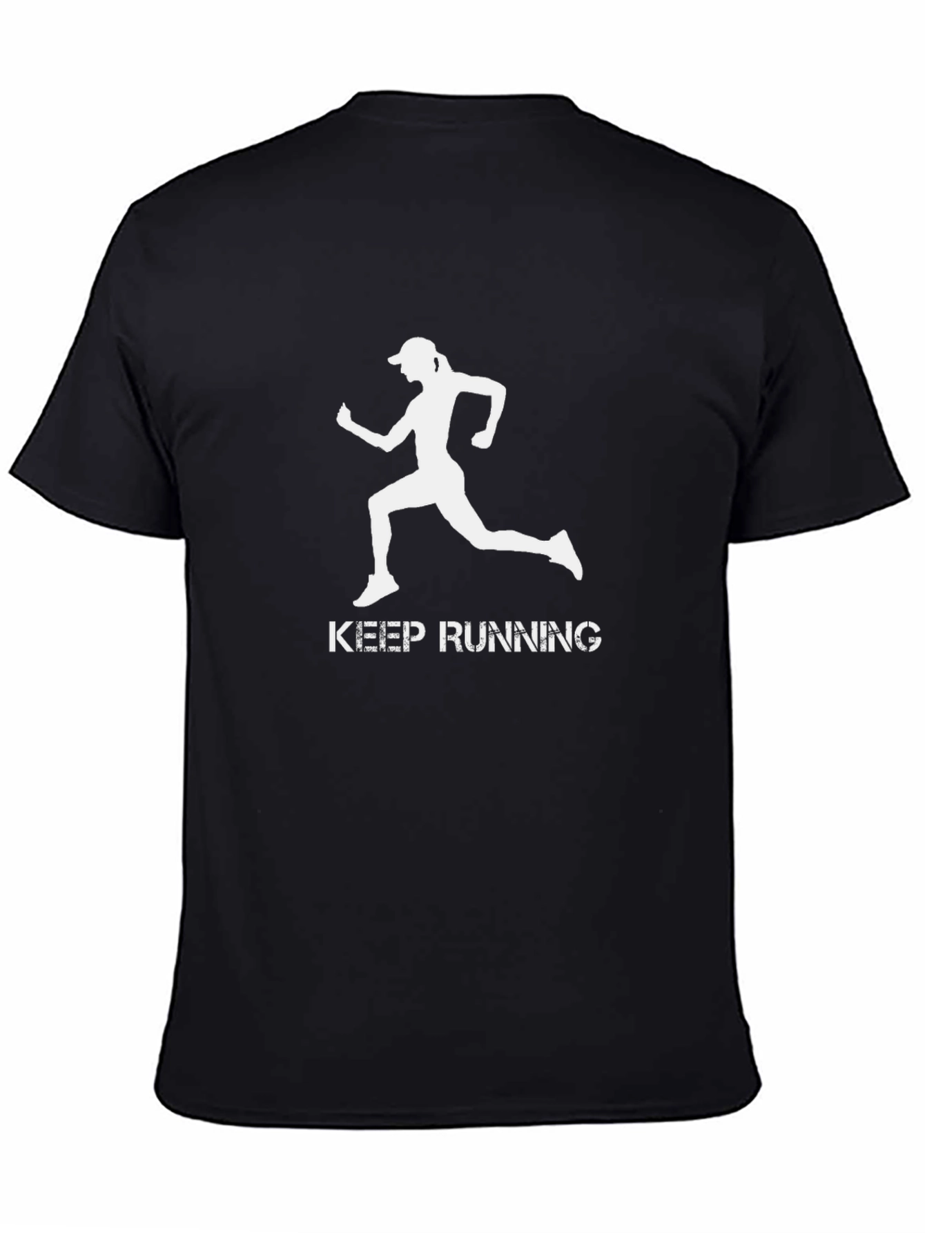 Keep Running Black T-Shirt