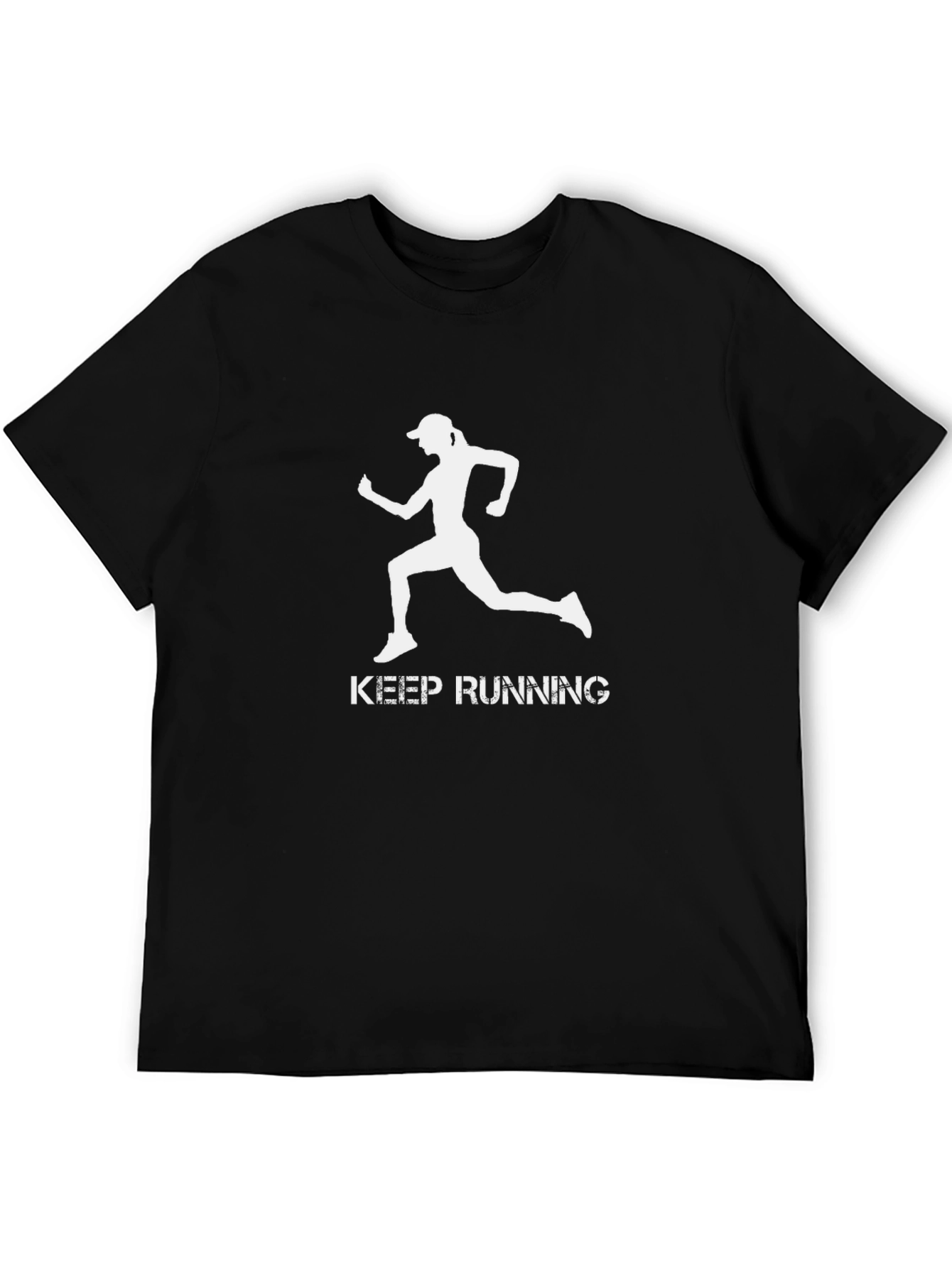 Keep Running Black T-Shirt
