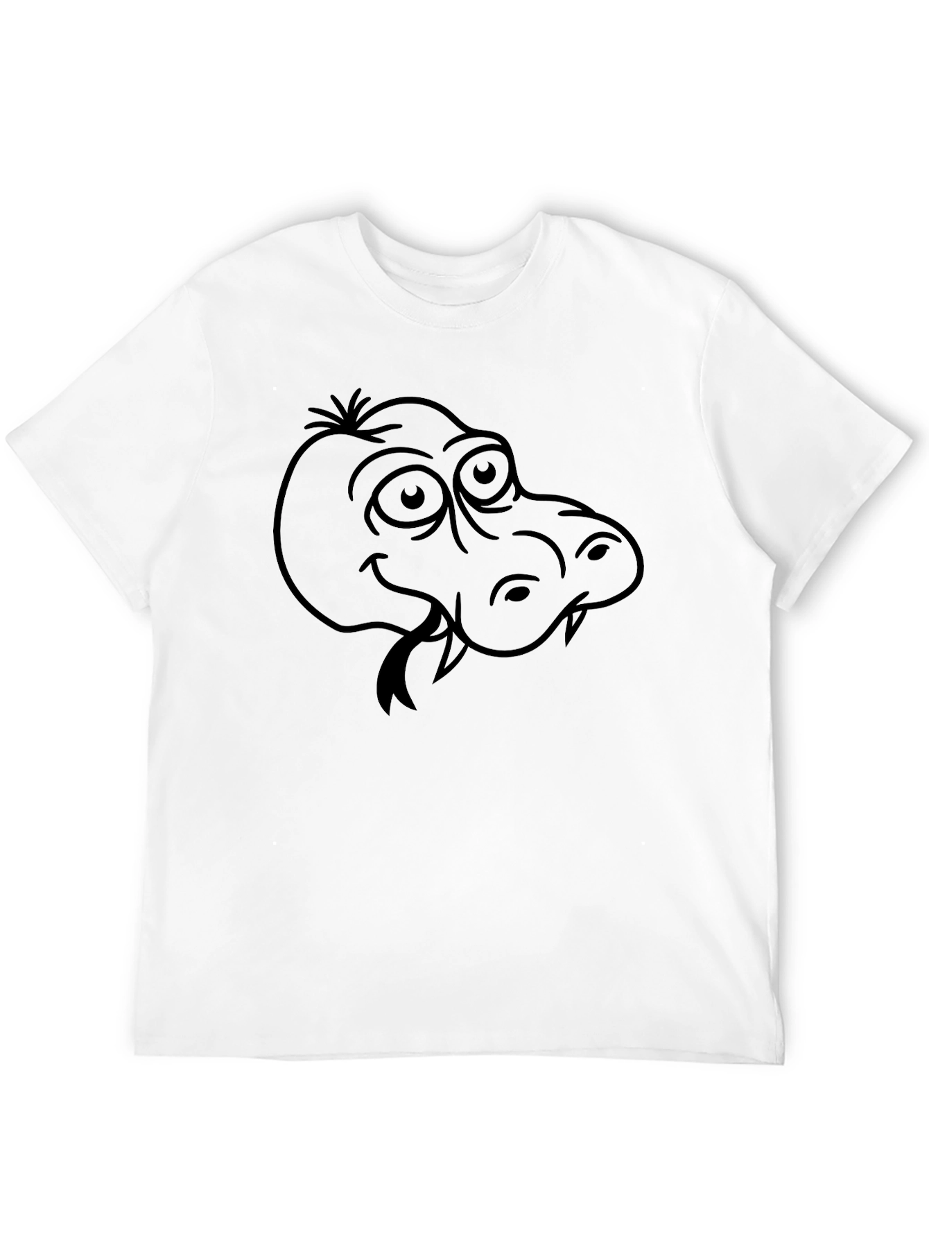 Cartoon Crocodile Graphic T-Shirt