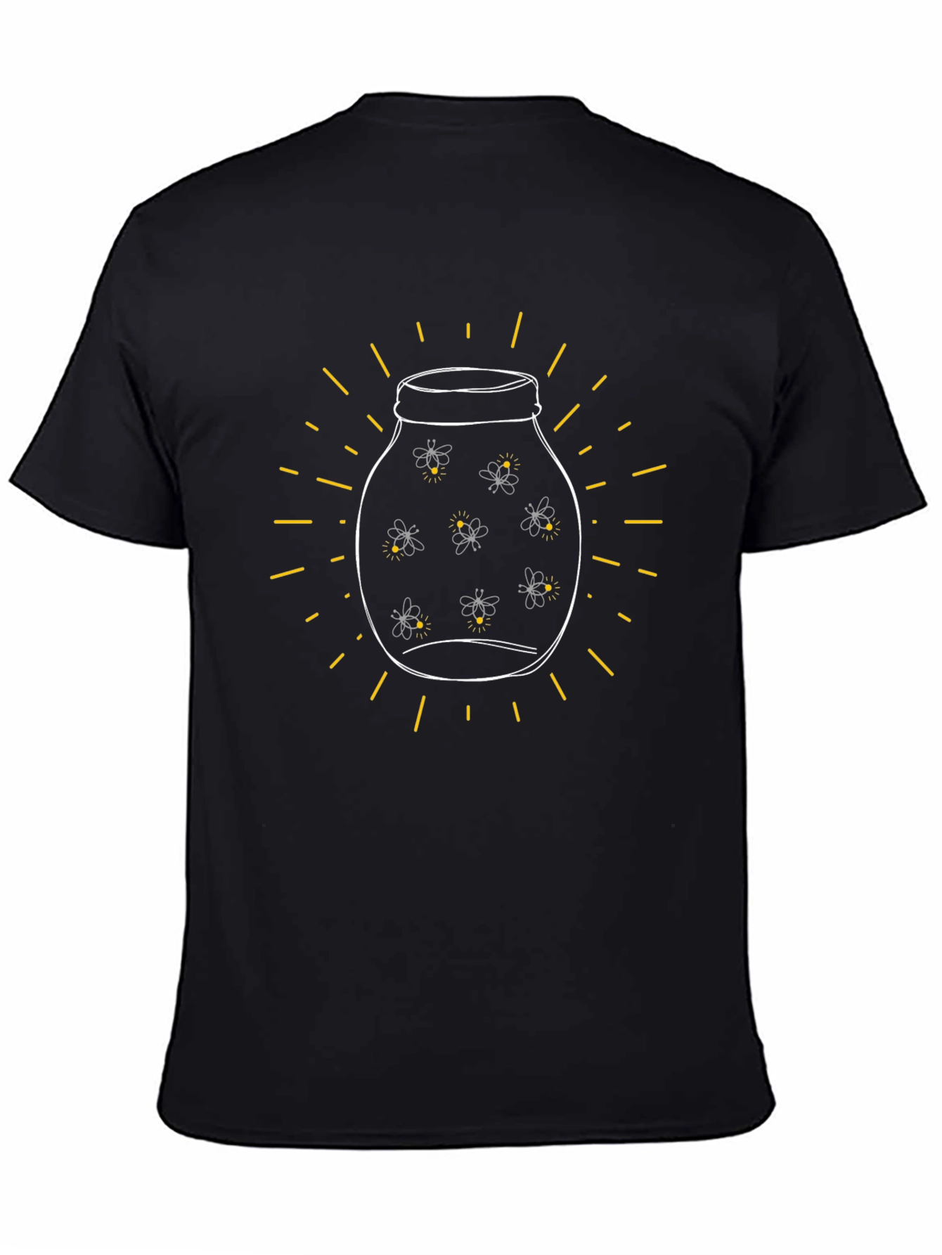 Fireflies in a Jar Black T-Shirt