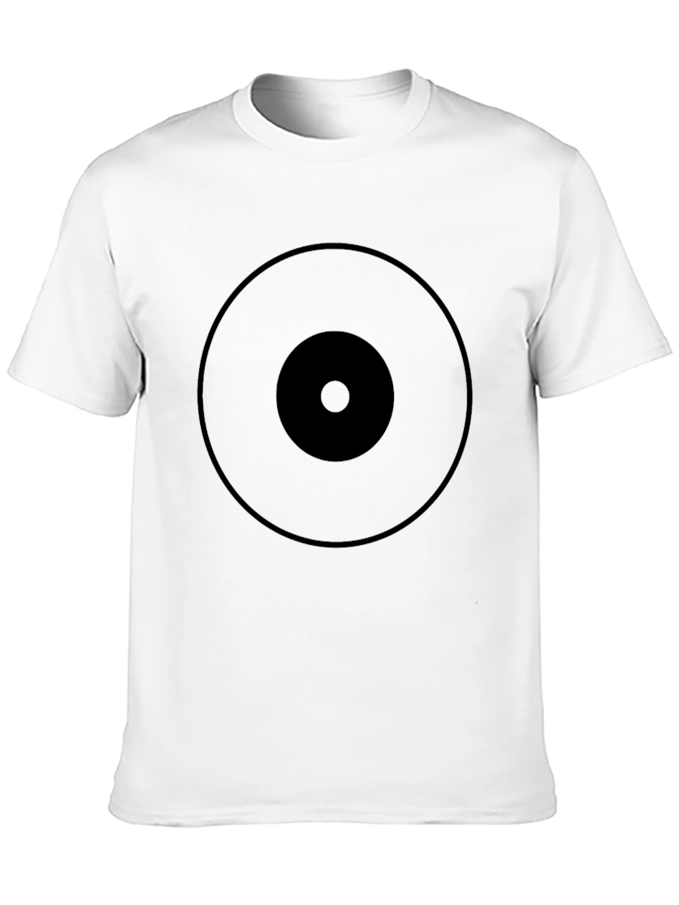 Graphic Print Tee - Black Circles Design