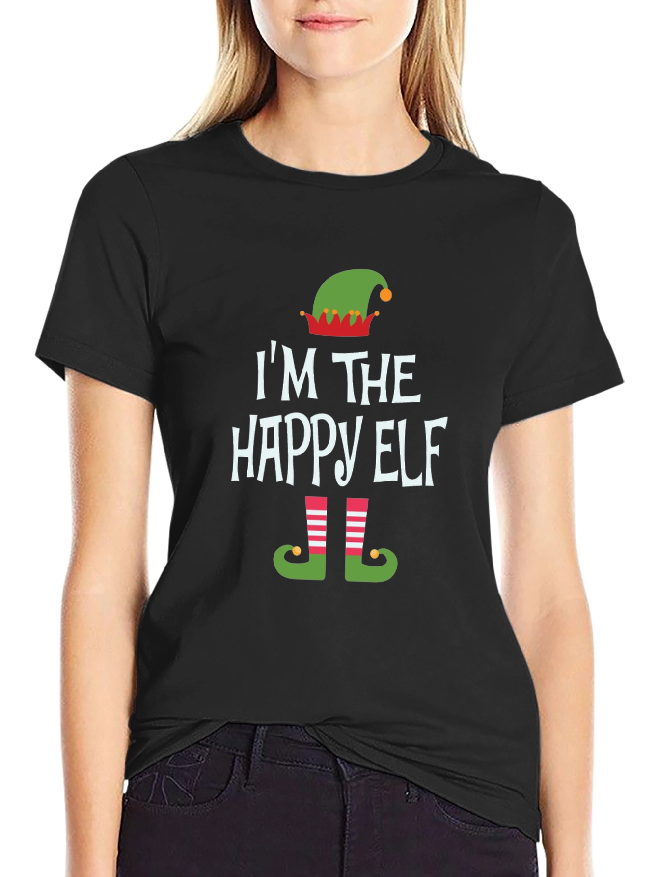 Im The Happy Elf T-Shirt Christmas Holiday Tee