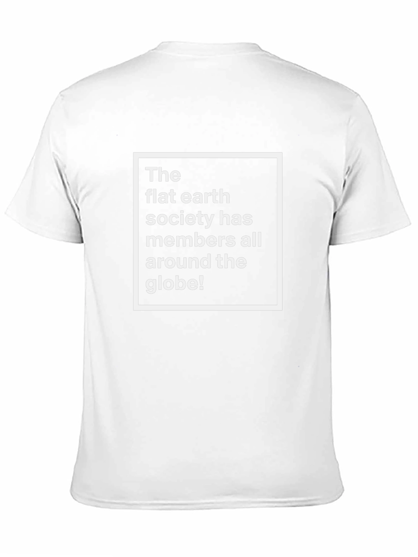 Flat Earth Society T-Shirt Funny Conspiracy Theory Tee