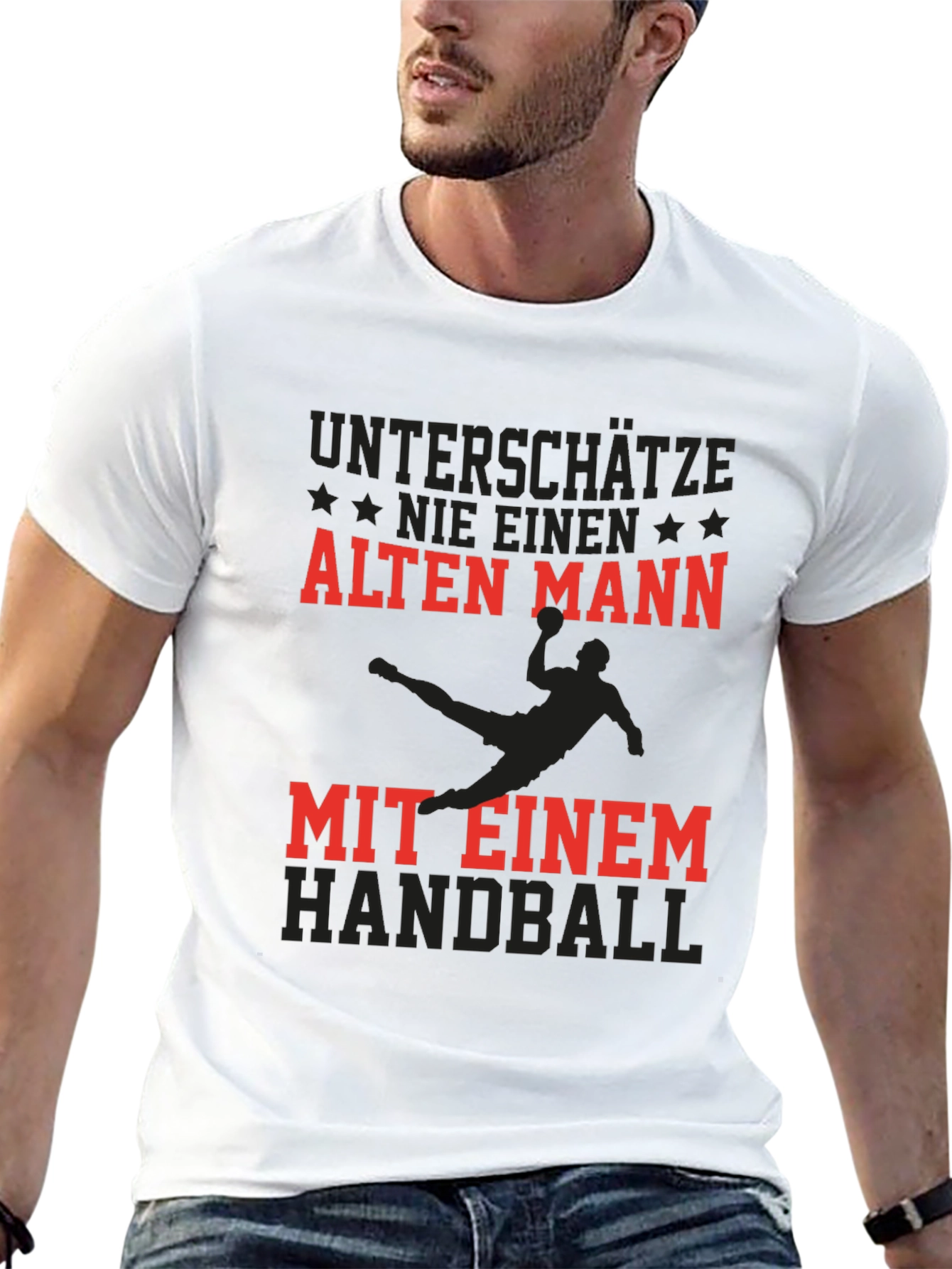 Handball Old Man Graphic Tee