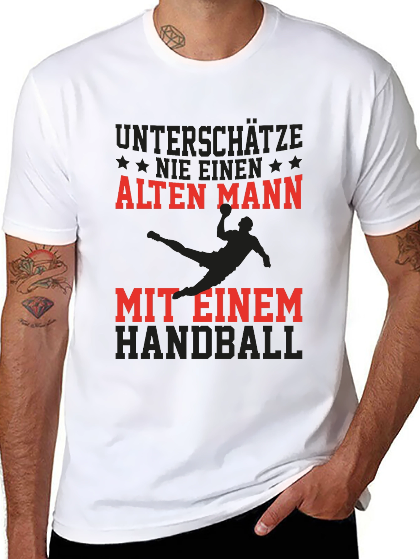 Handball Old Man Graphic Tee