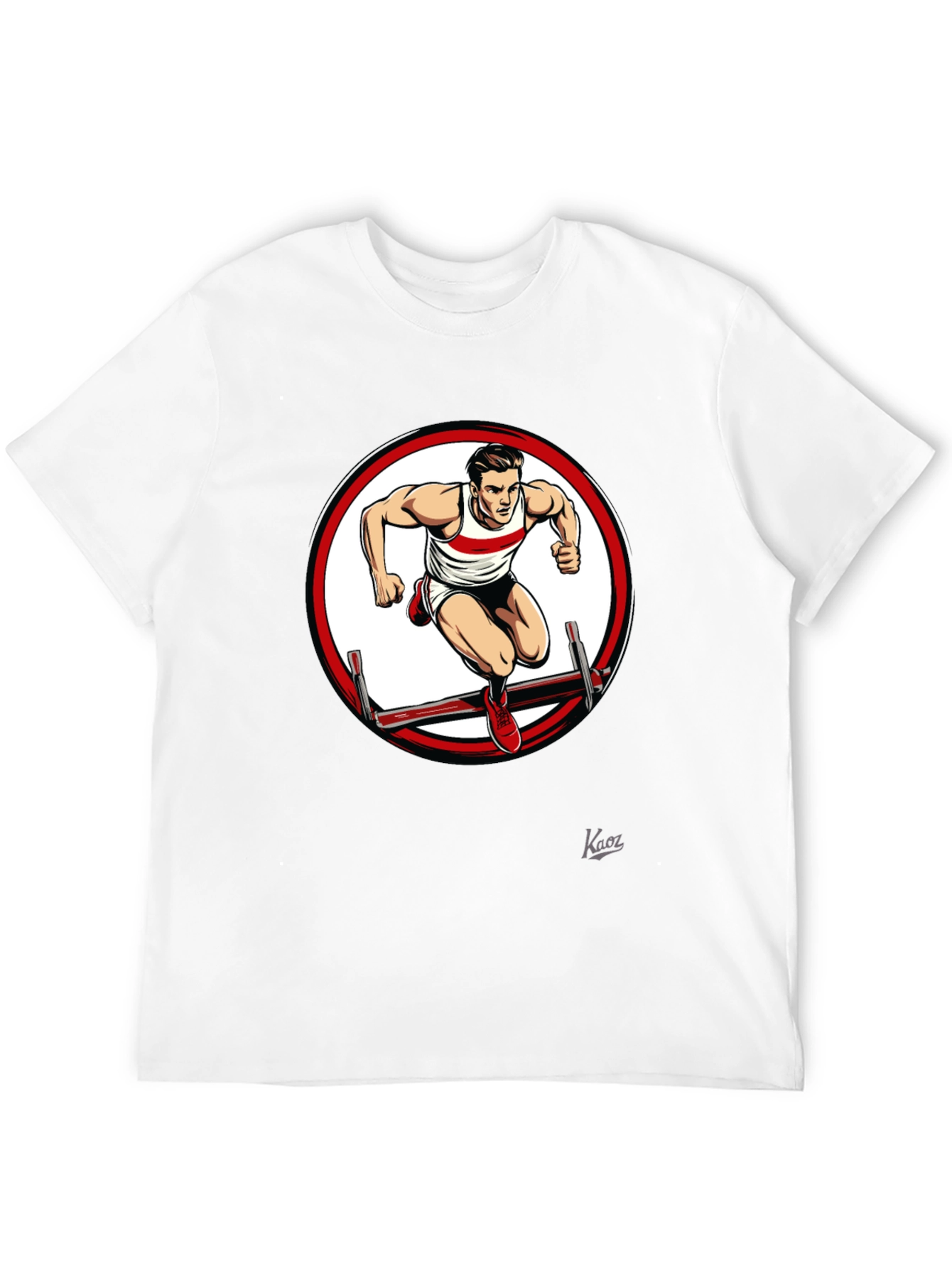 Athletic Hurdler Graphic T-Shirt