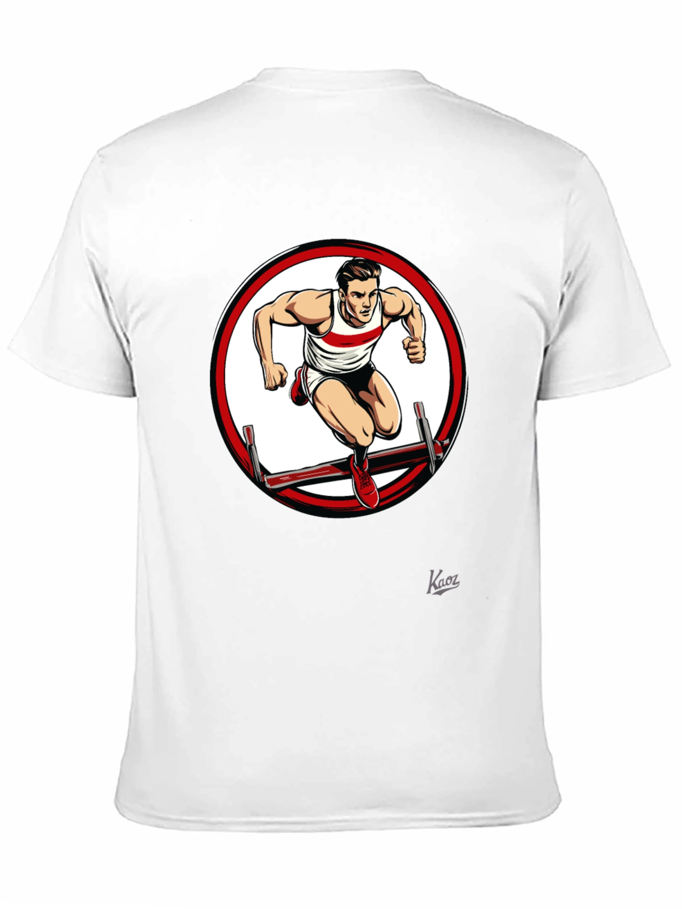 Athletic Hurdler Graphic T-Shirt