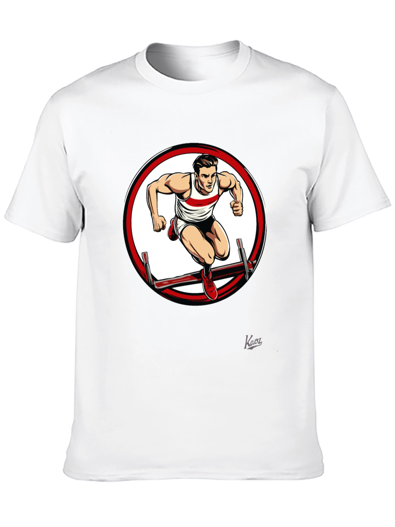 Athletic Hurdler Graphic T-Shirt