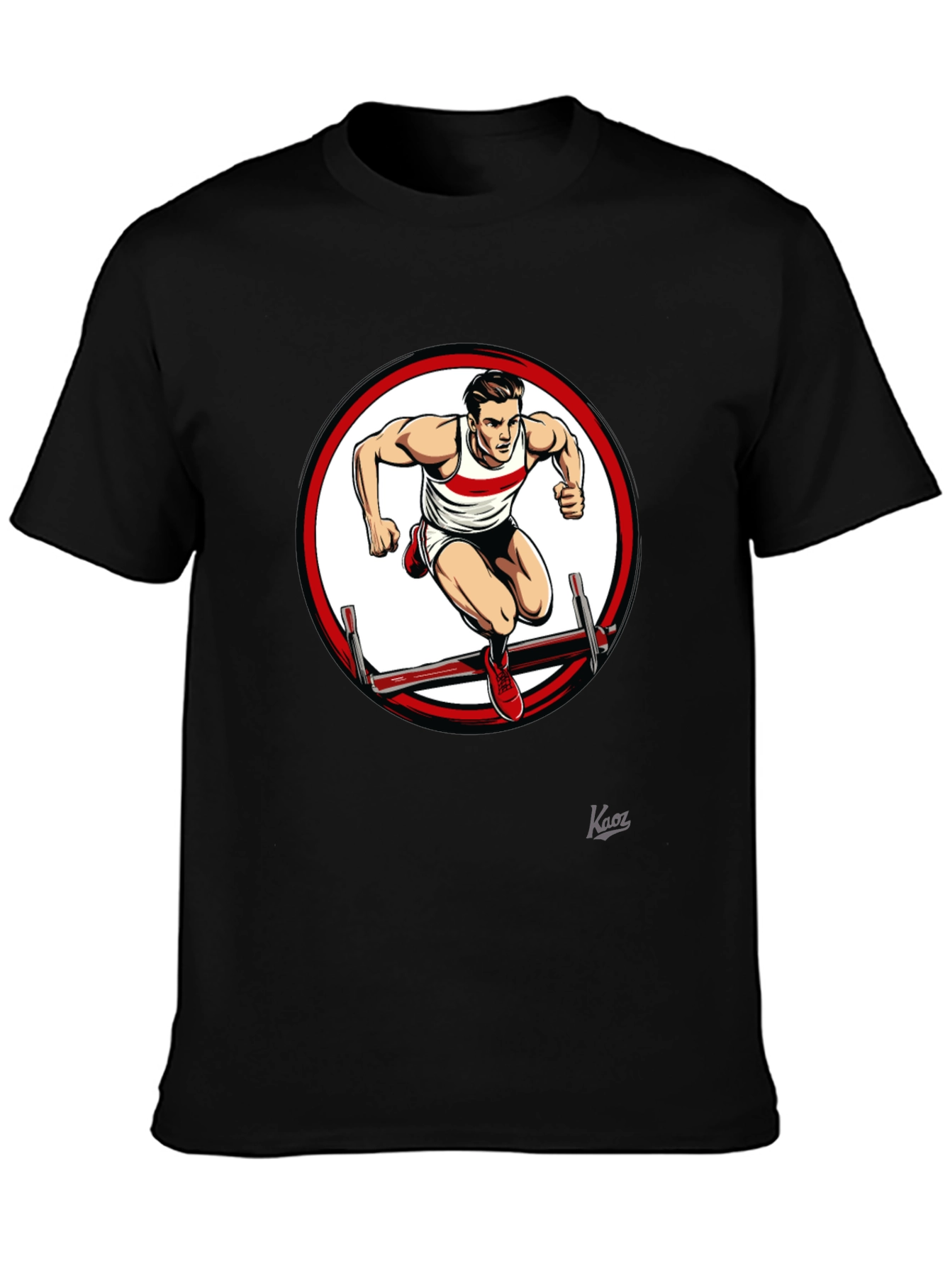 Athletic Hurdler Graphic T-Shirt