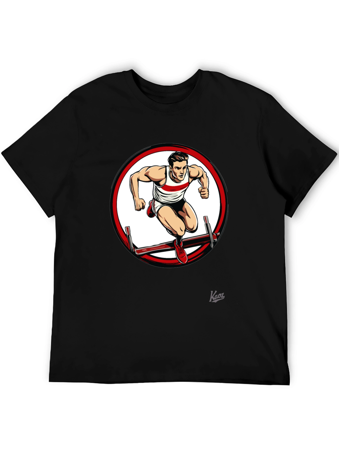 Athletic Hurdler Graphic T-Shirt
