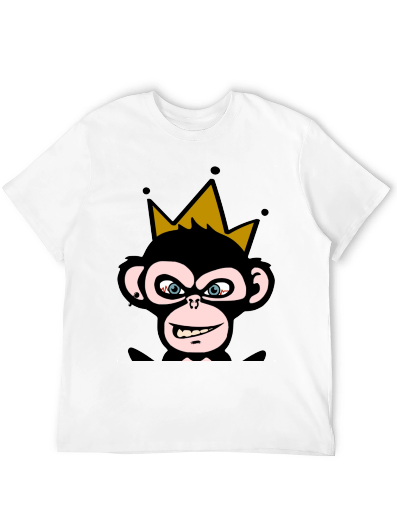 King Monkey Graphic Tee - Black Crew Neck
