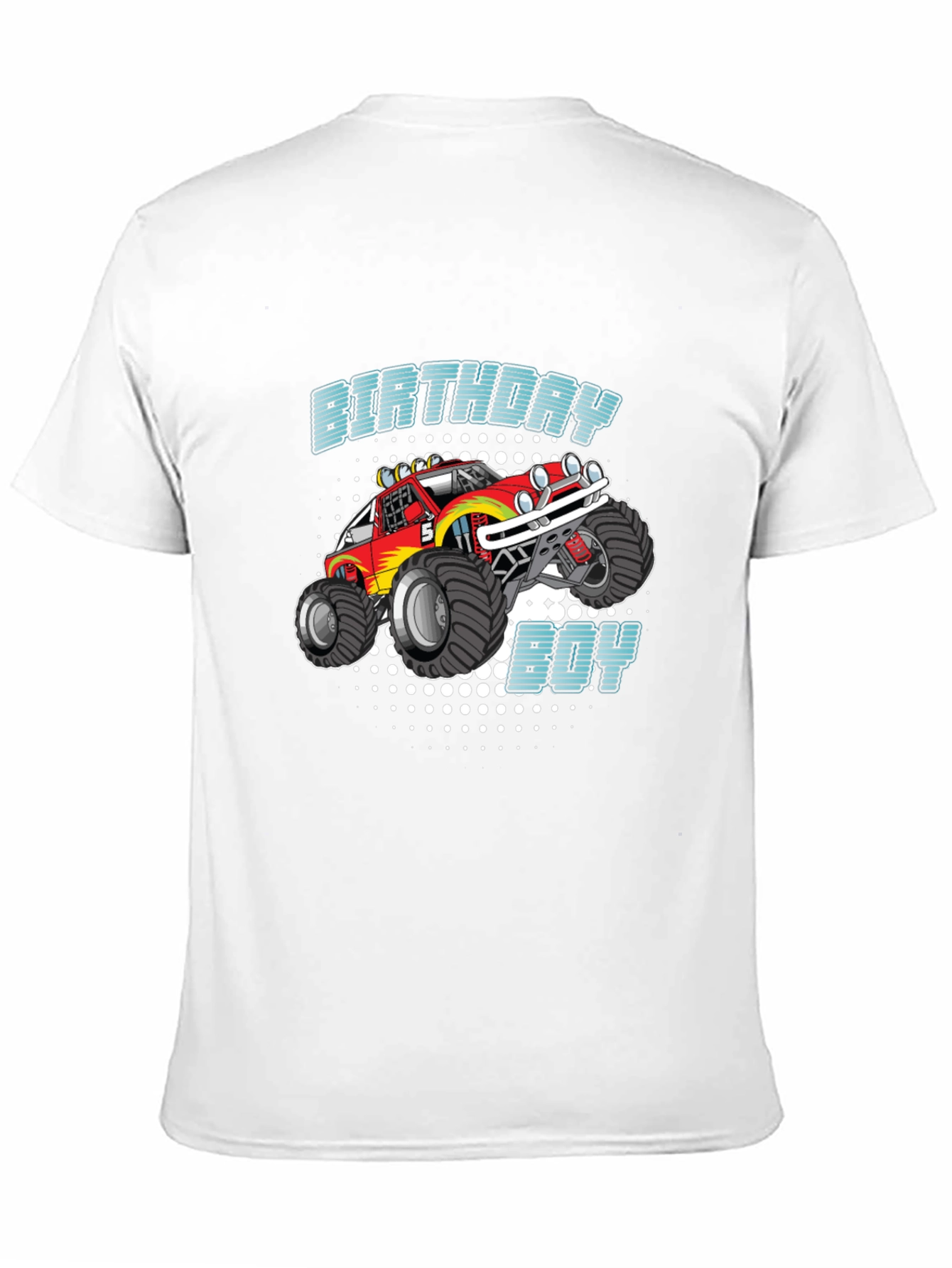 Birthday Boy Monster Truck Kids T-Shirt