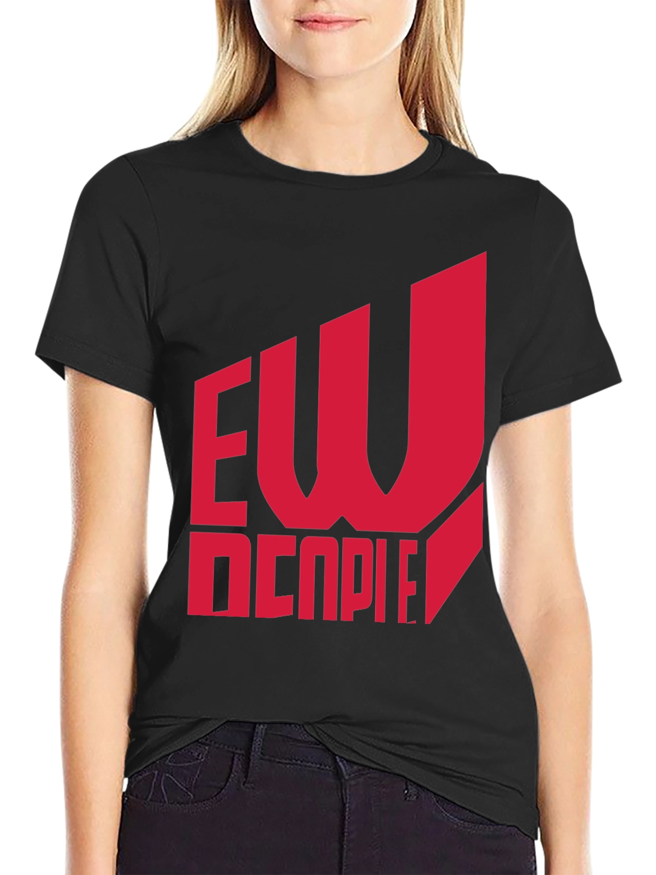 EW Decpie Black Graphic T-Shirt