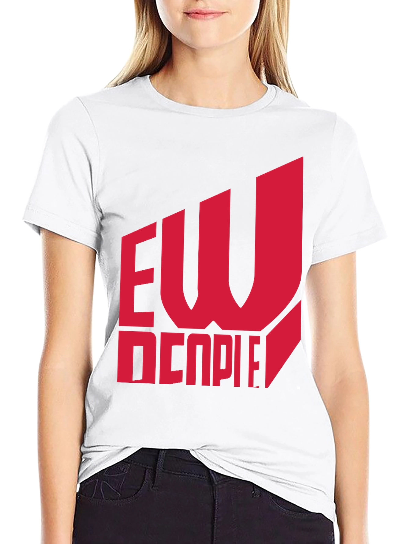 EW Decpie Black Graphic T-Shirt