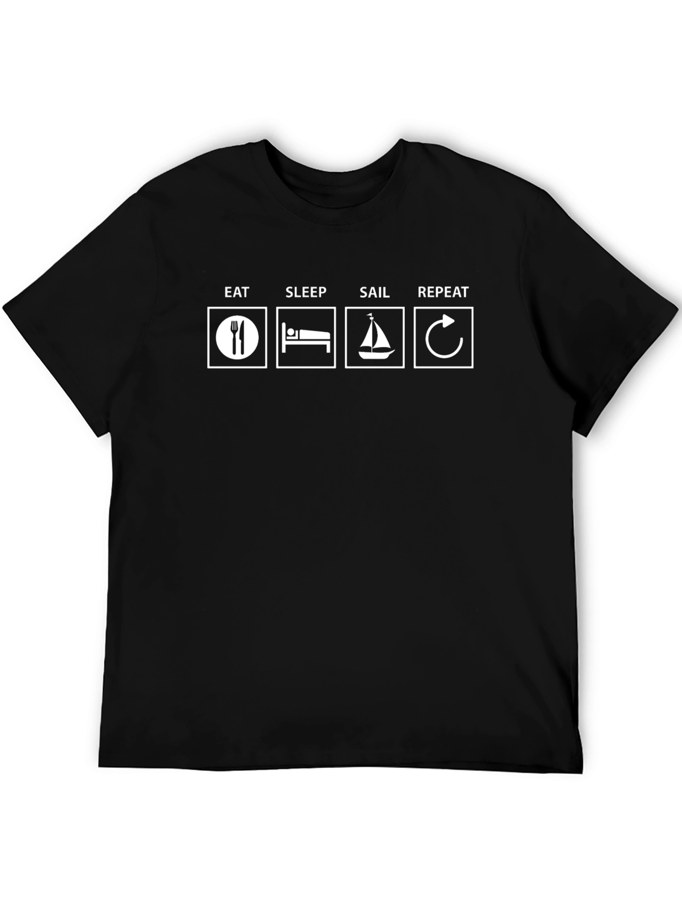 Eat Sleep Sail Repeat T-Shirt - Boating Tee
