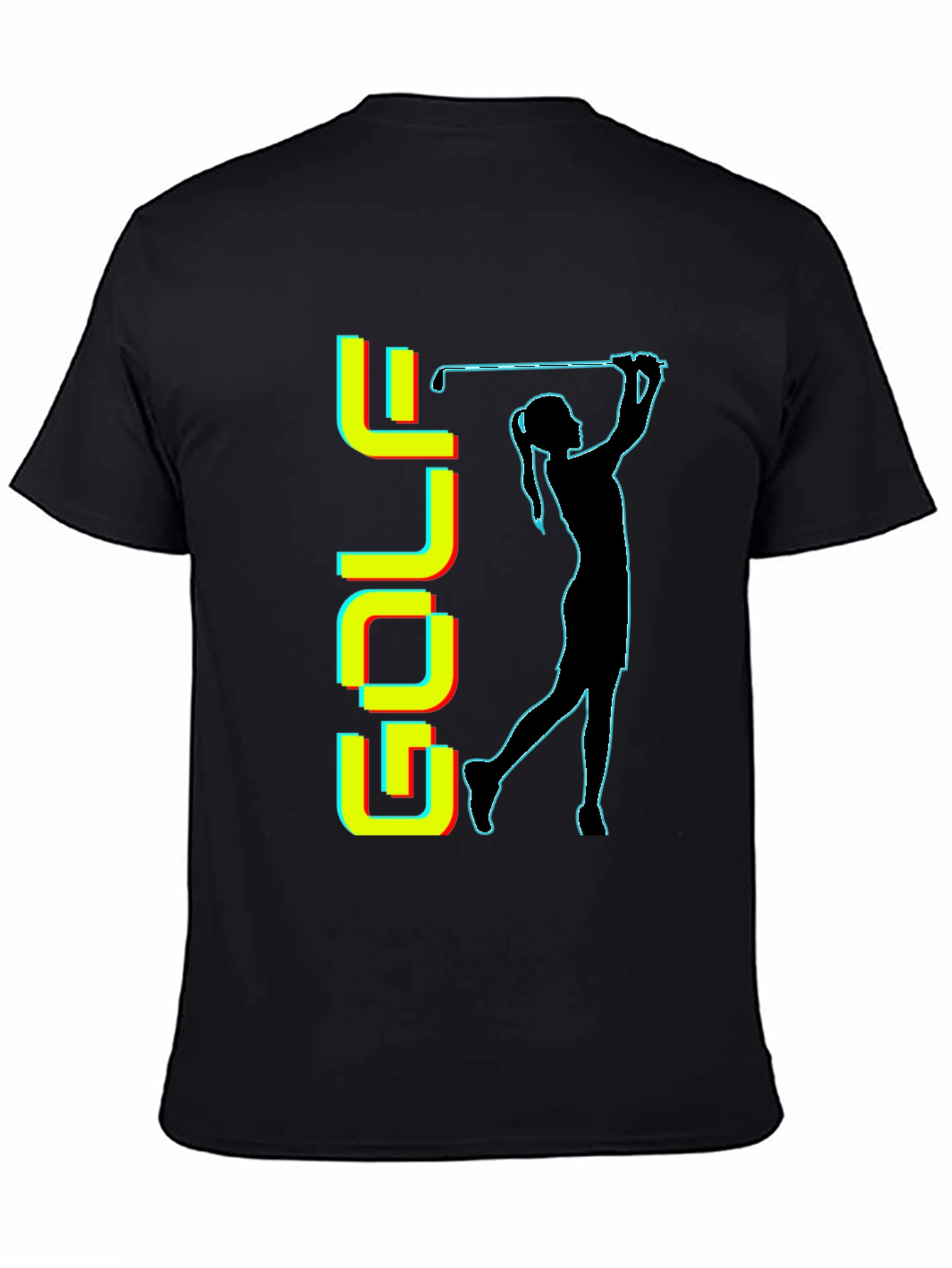Golf T-Shirt - Retro Golfer Silhouette Tee