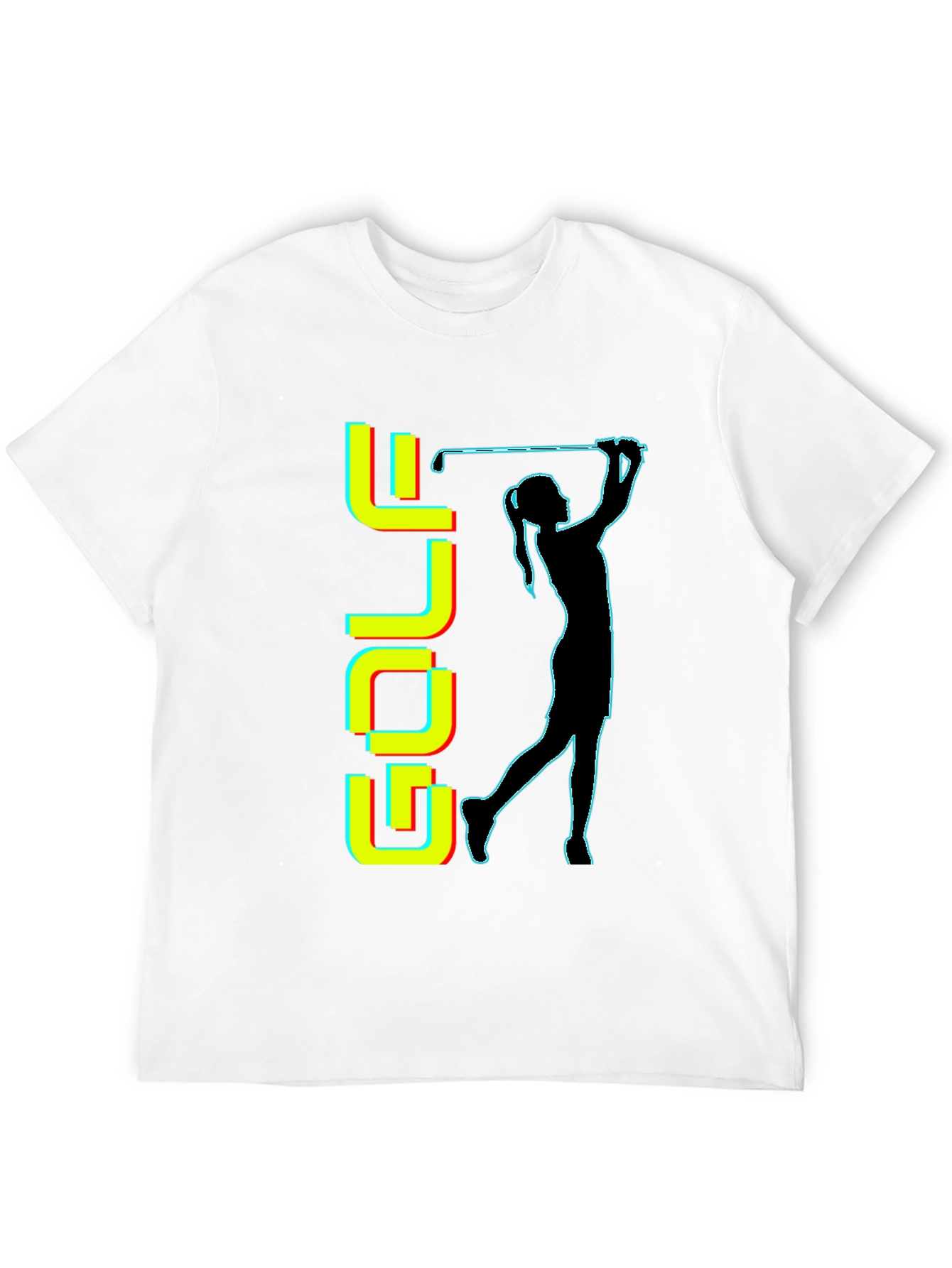 Golf T-Shirt - Retro Golfer Silhouette Tee