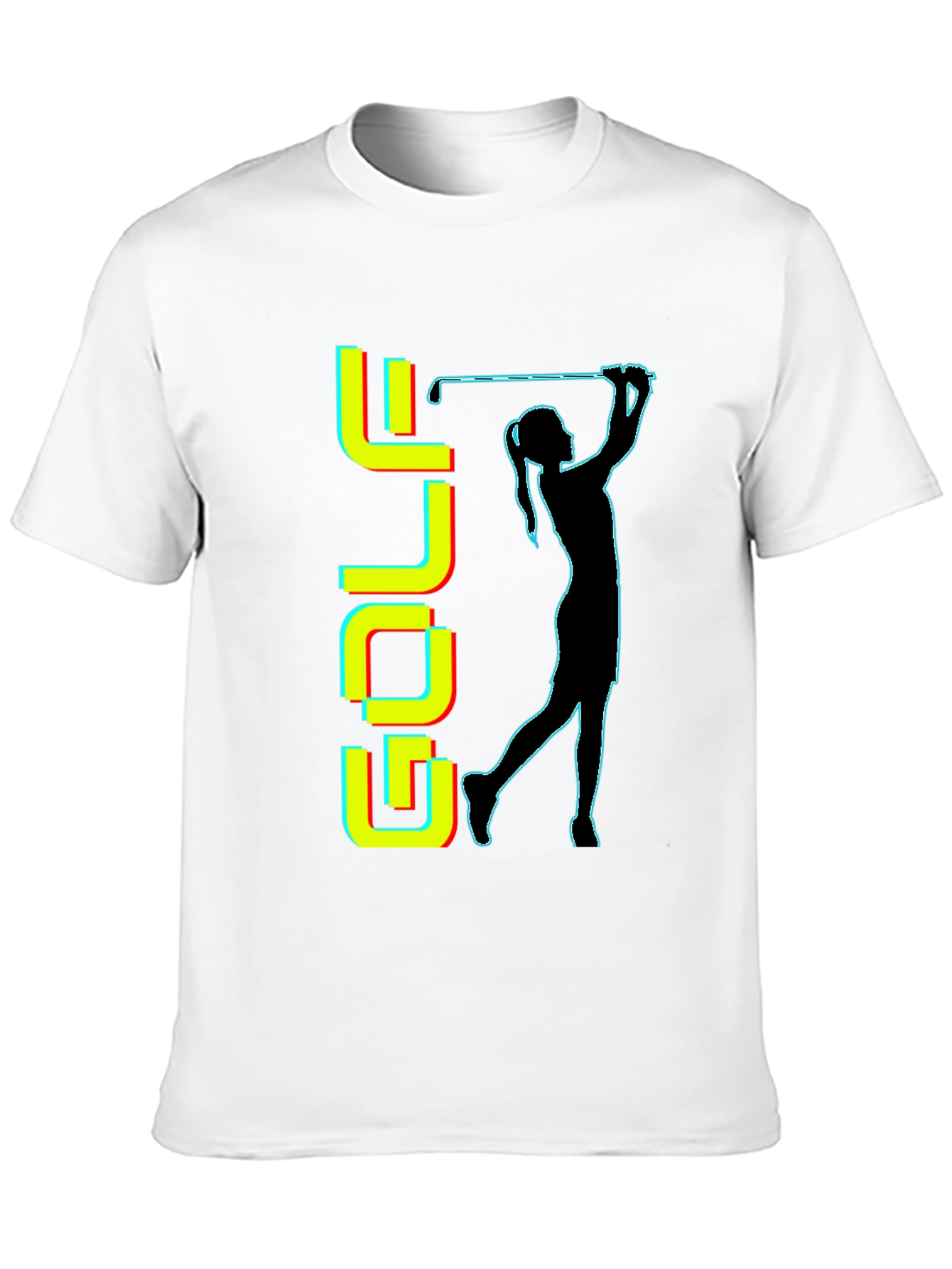 Golf T-Shirt - Retro Golfer Silhouette Tee