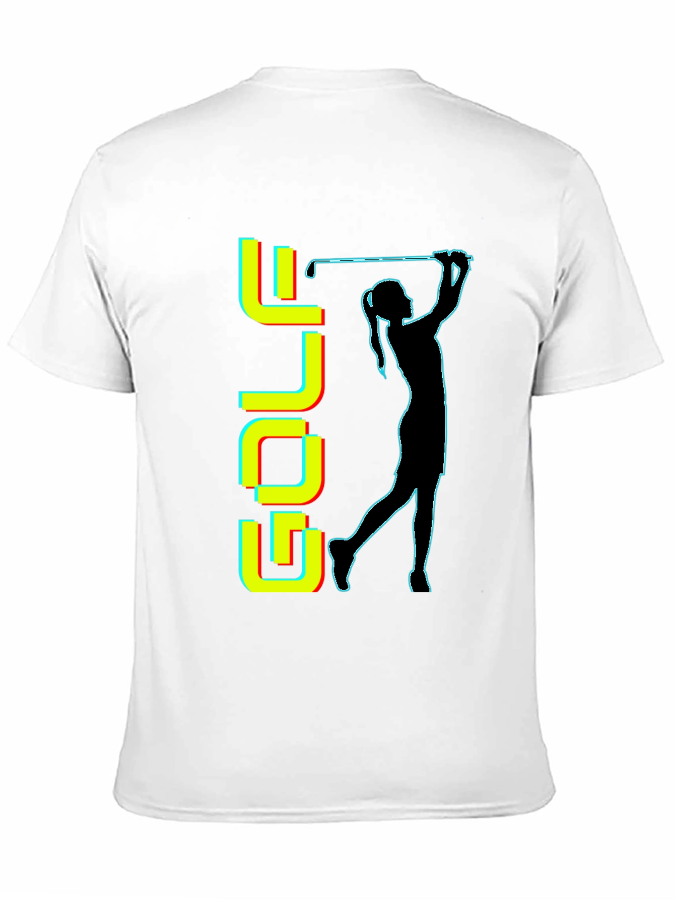 Golf T-Shirt - Retro Golfer Silhouette Tee